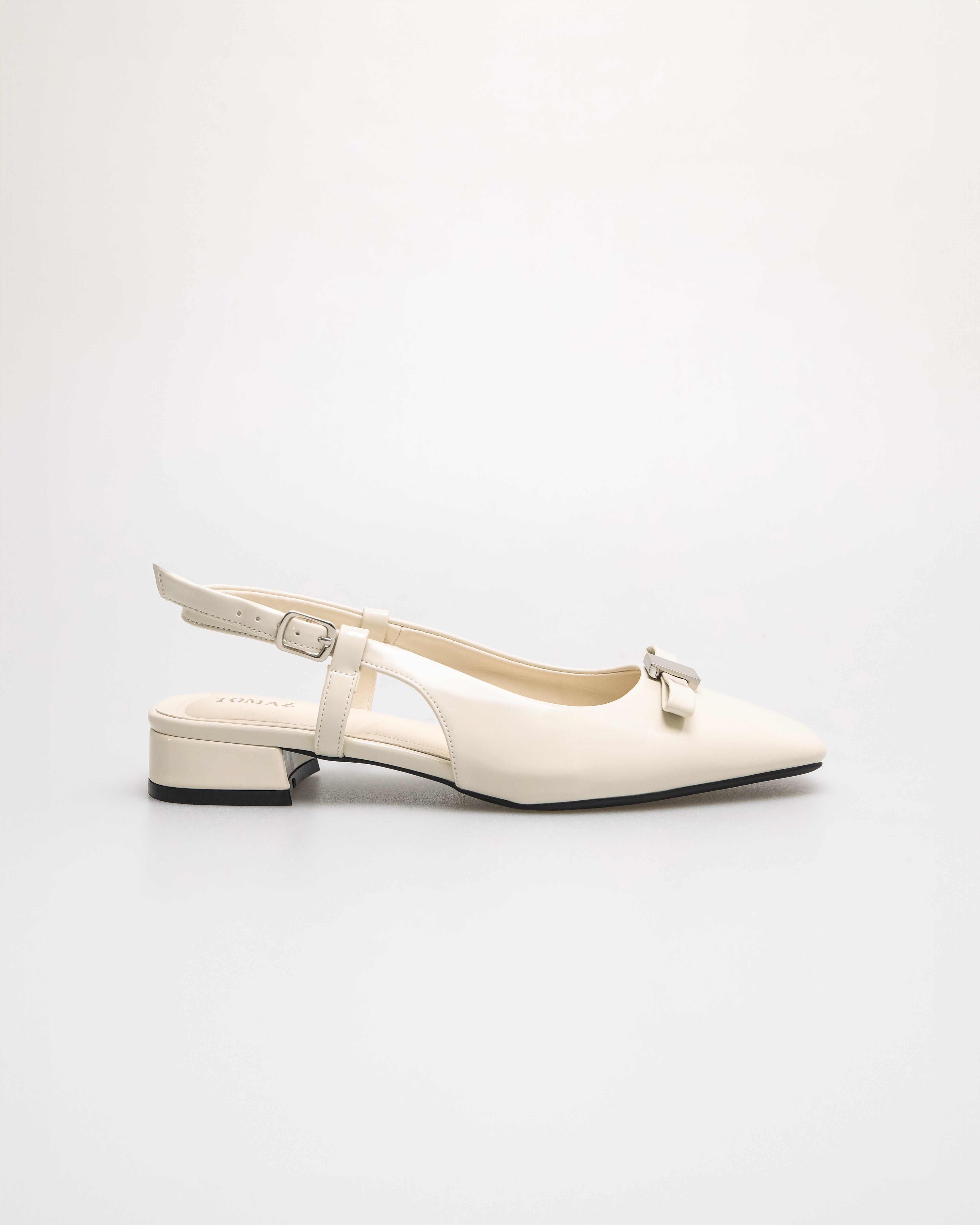 Tomaz FL094 Ladies Ribbon Flats (Ivory)