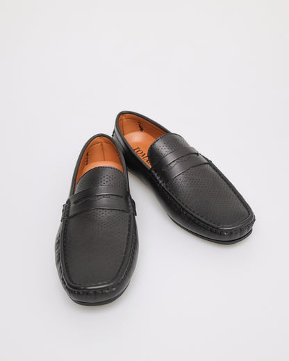 Tomaz C584 Men's Penny Moccasins (Black)