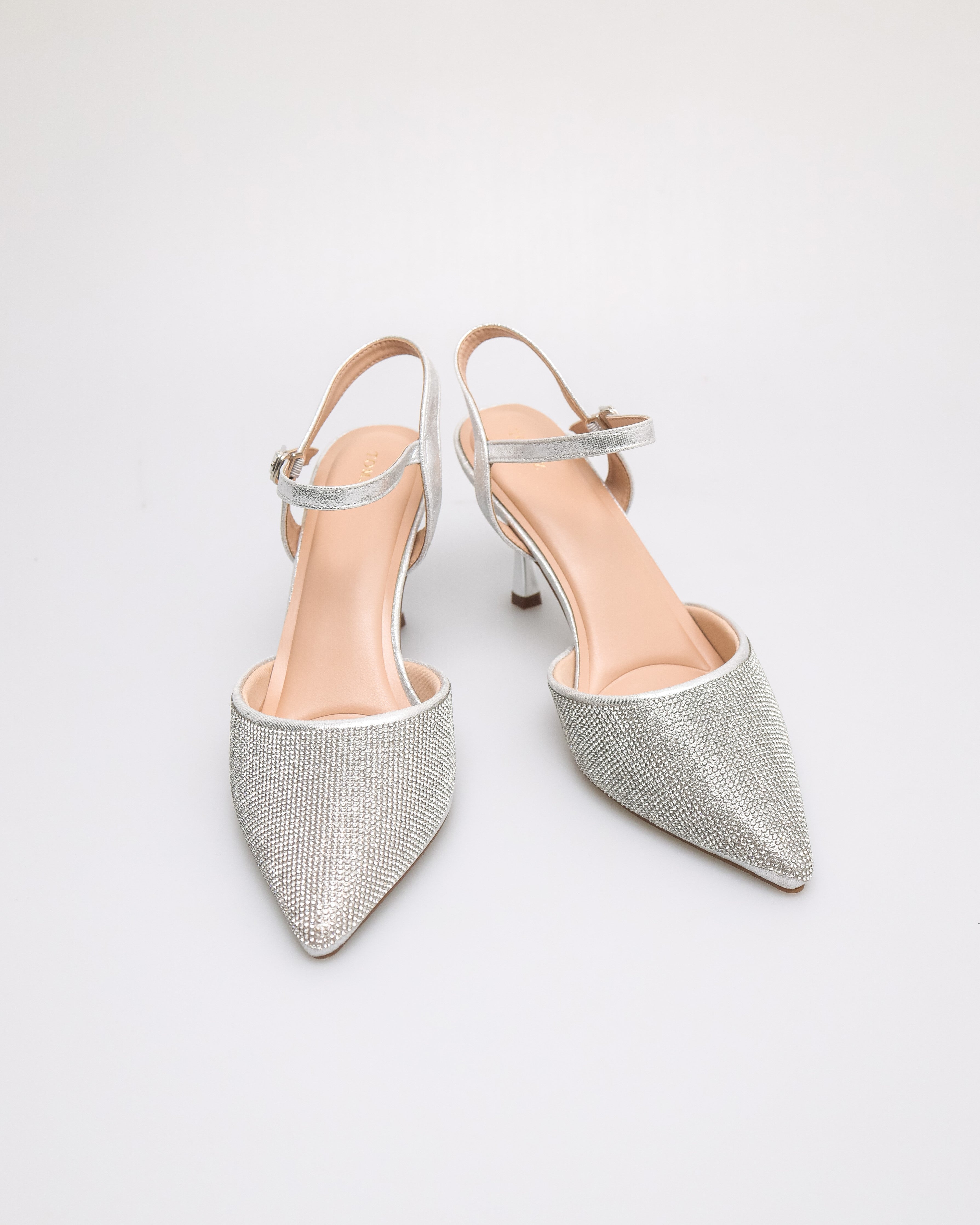 Tomaz NN540 Ladies Sparkle Heels (Silver)