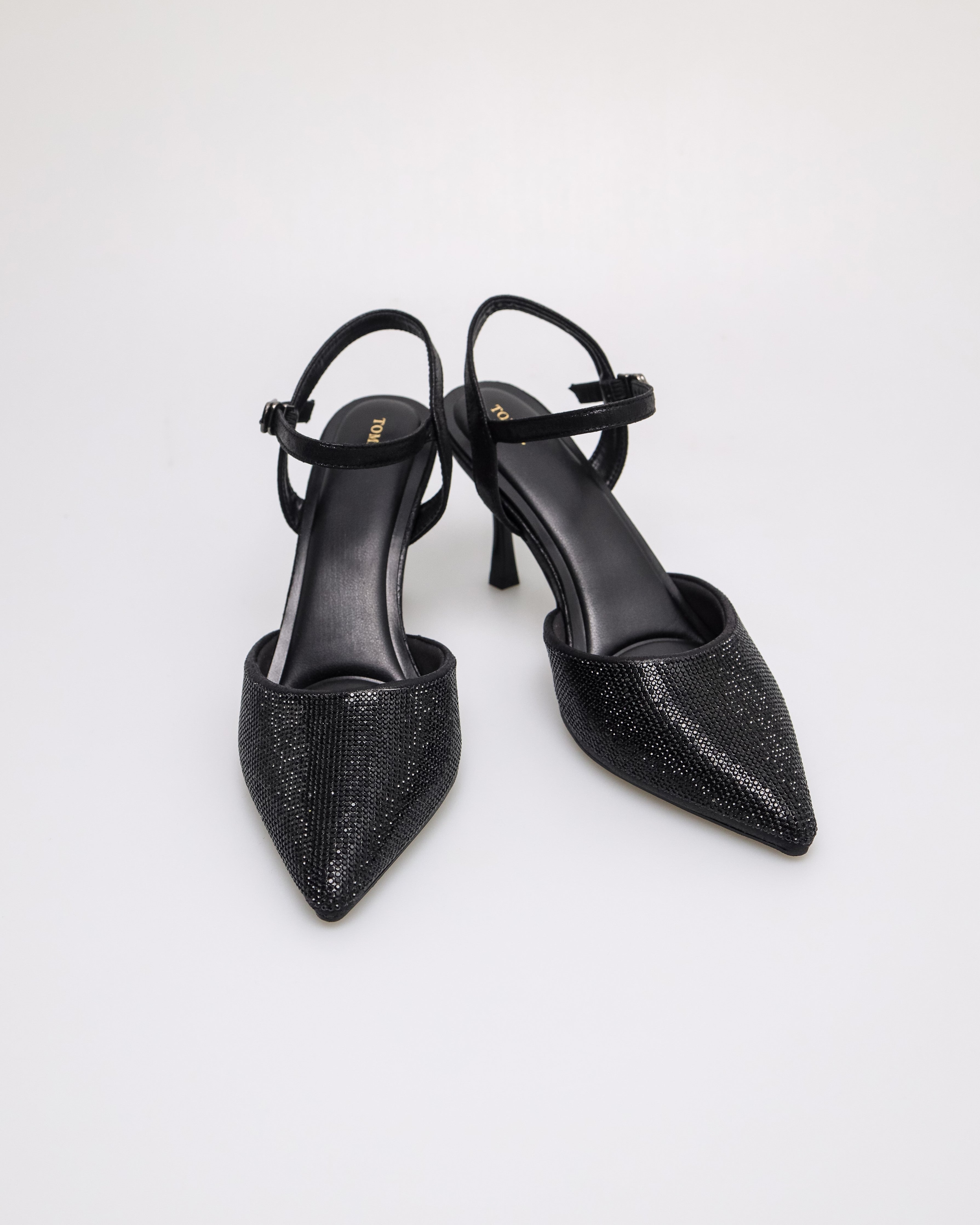 Tomaz NN540 Ladies Sparkle Heels (Black)