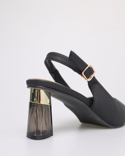 Tomaz NN236 Slingback Ladies Heels (Black)