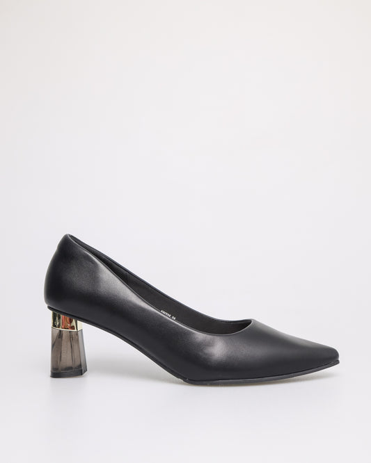 Tomaz NN235 Ladies Block Heels (Black)