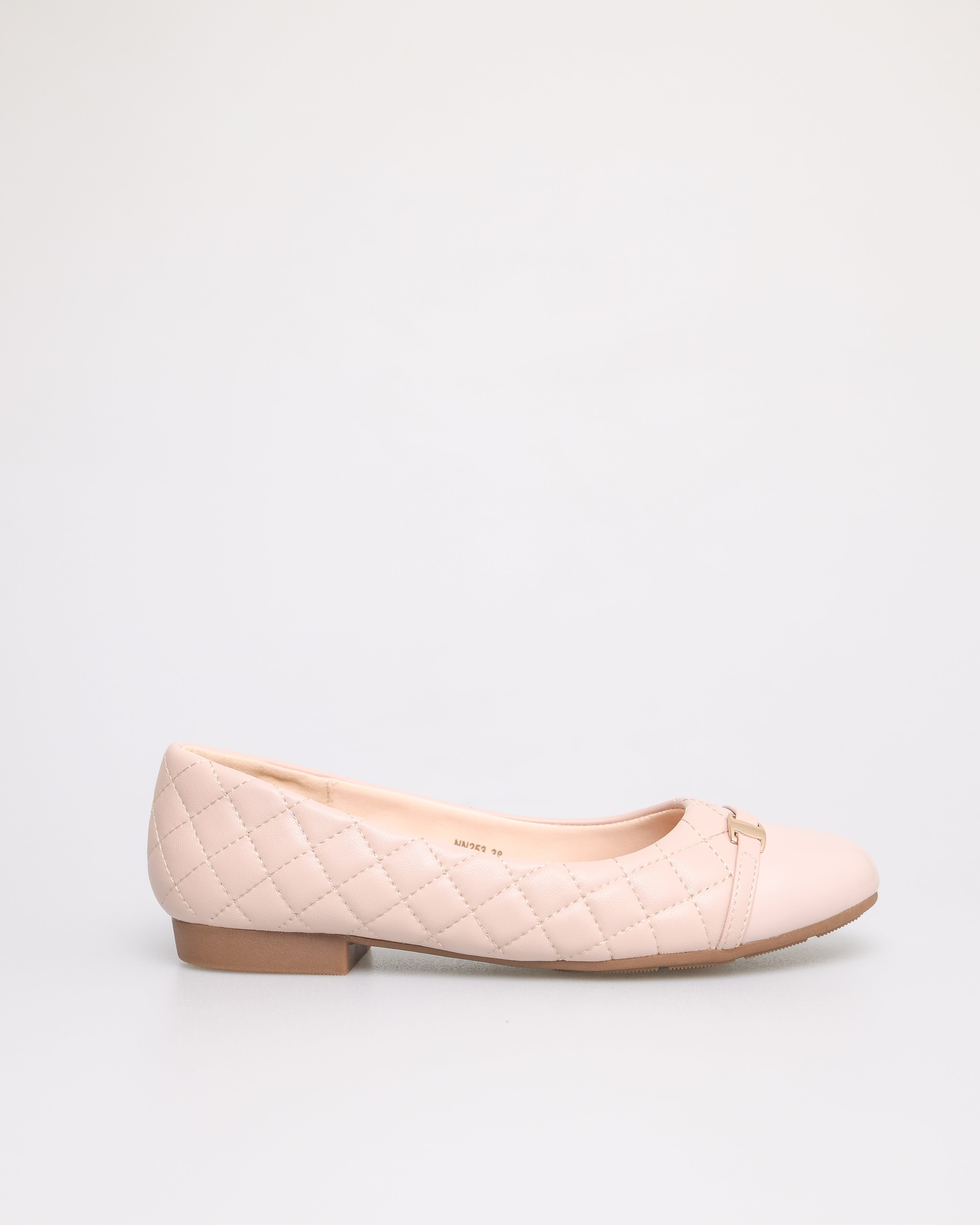 Tomaz NN253 Ladies Quilted Ballet Flats (Beige)