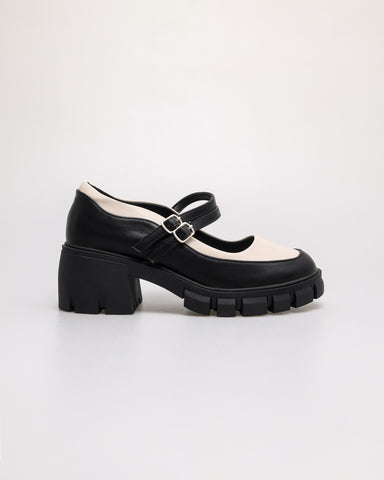 Tomaz NN396 Ladies Loafers Block Heels