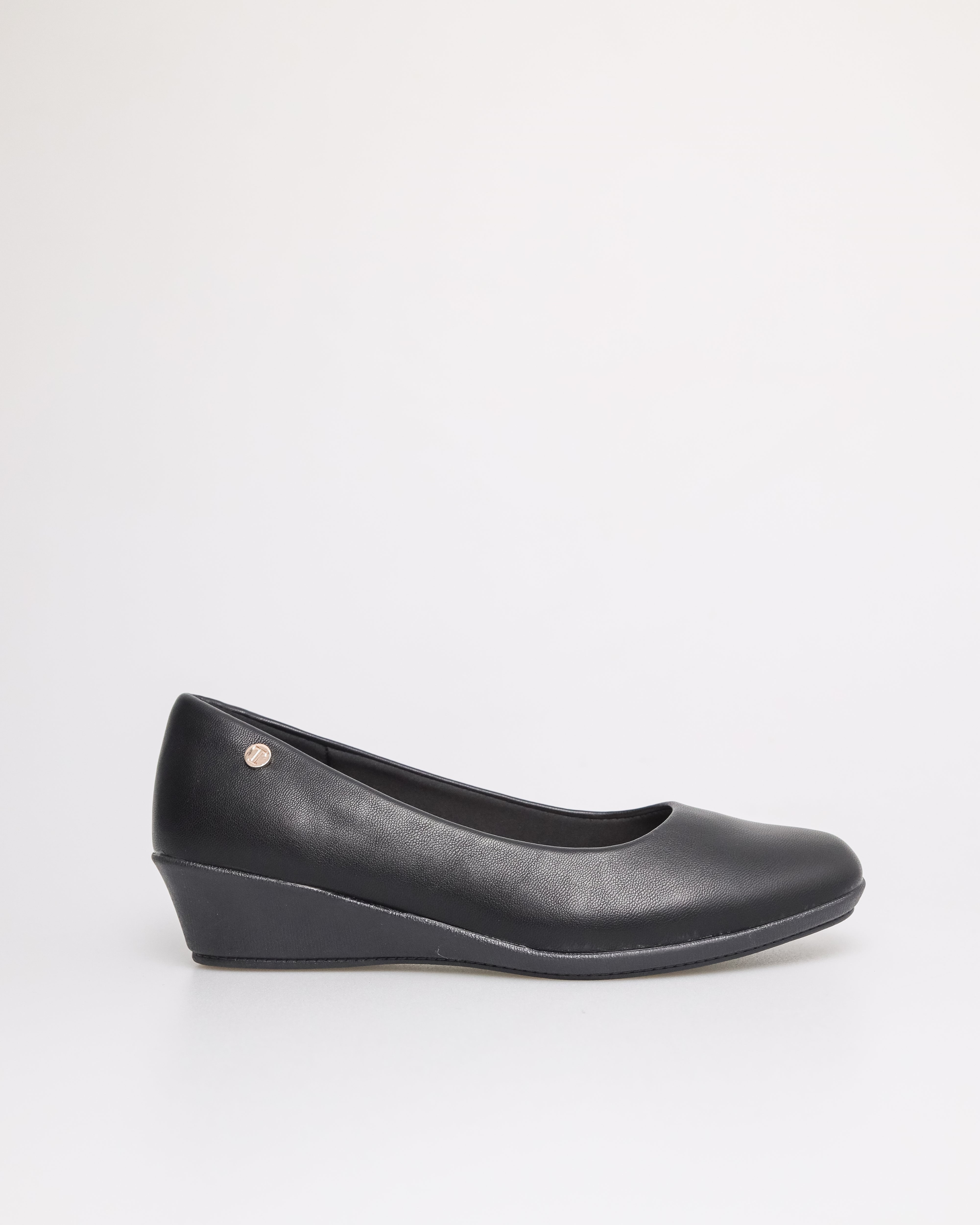 Tomaz NN227 Ladies Ballerinas Wedges (Black)