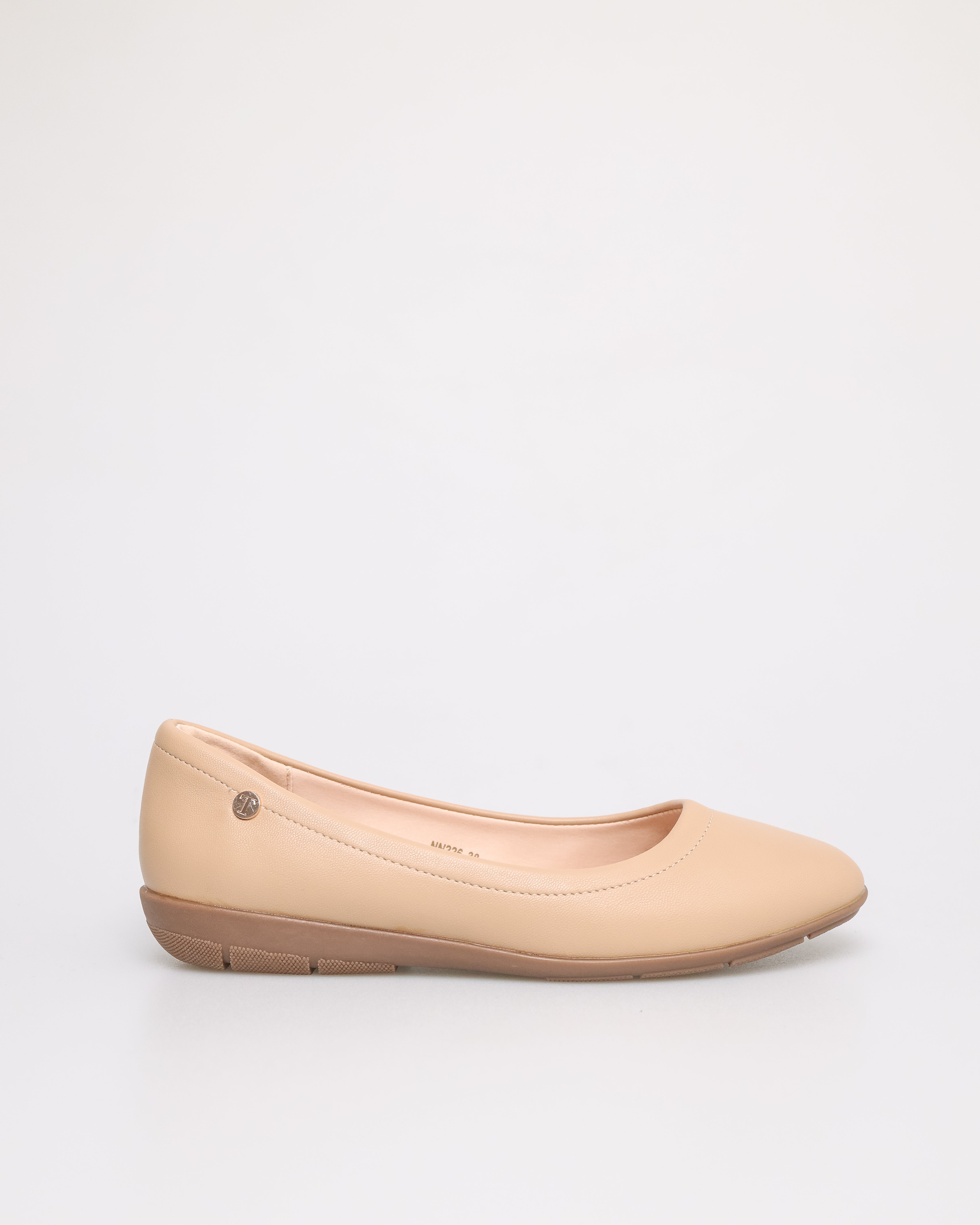 Tomaz NN226 Ladies Square Toe Ballerinas (Beige)