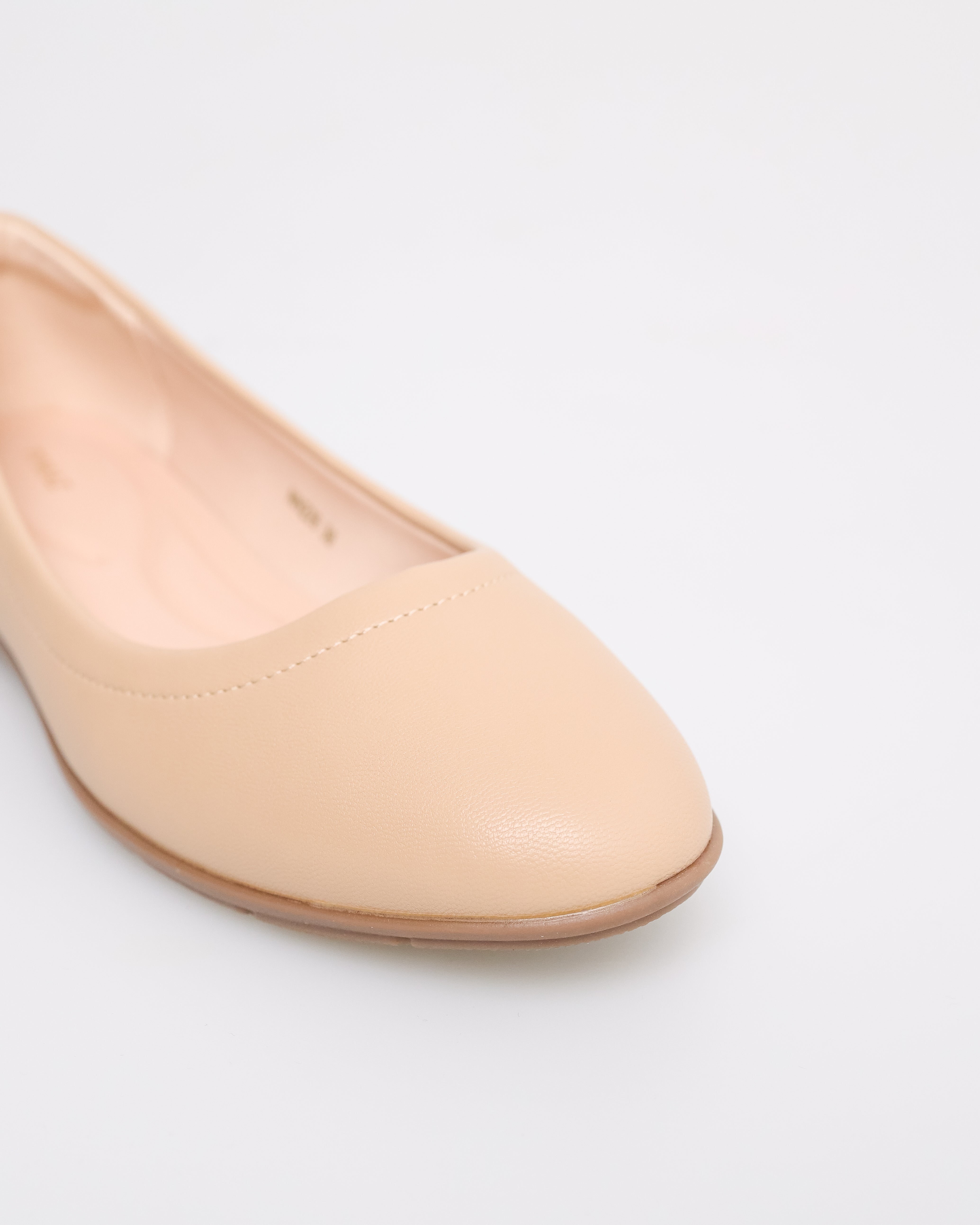 Tomaz NN226 Ladies Square Toe Ballerinas (Beige)