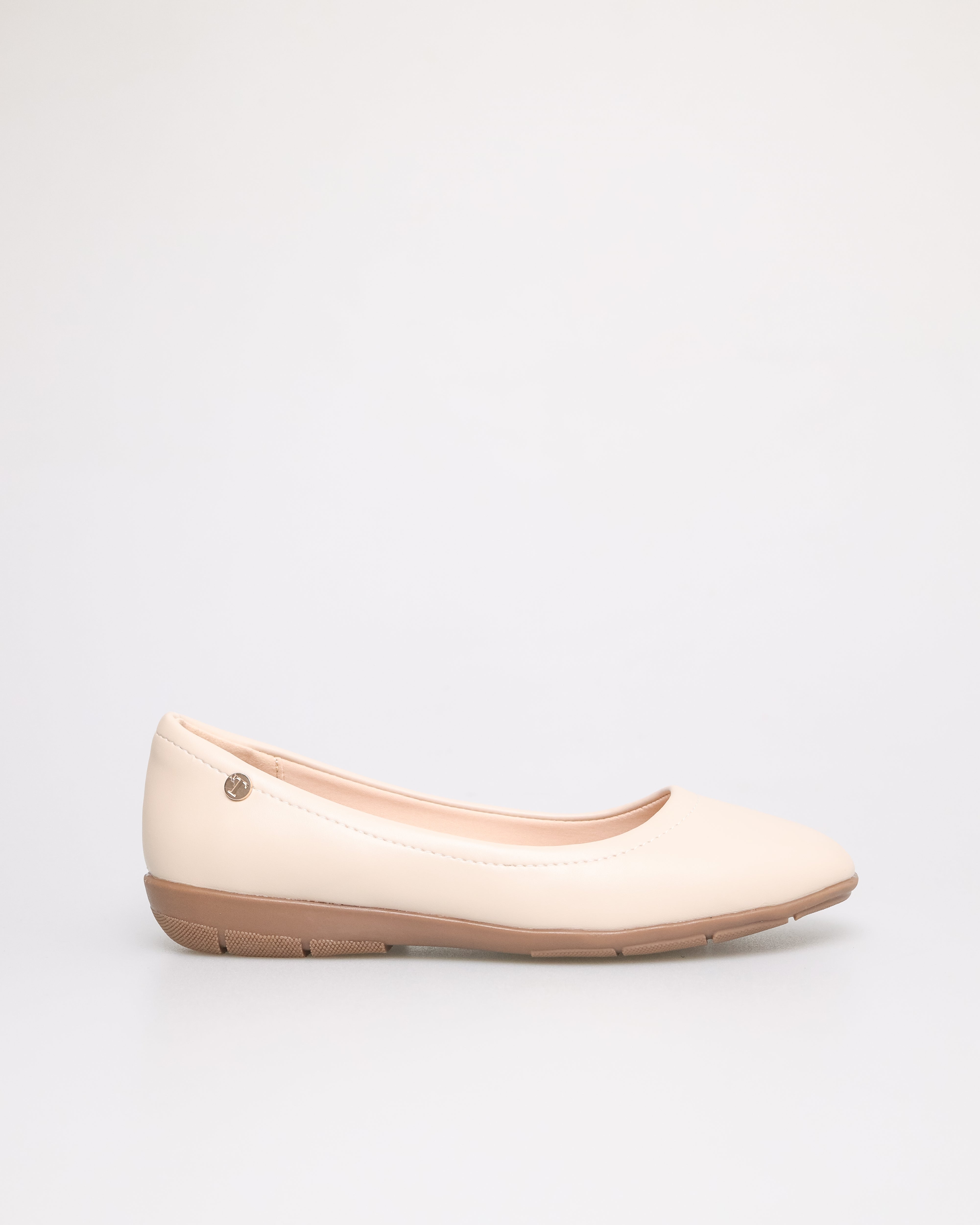 Tomaz NN226 Ladies Square Toe Ballerinas (Cream)