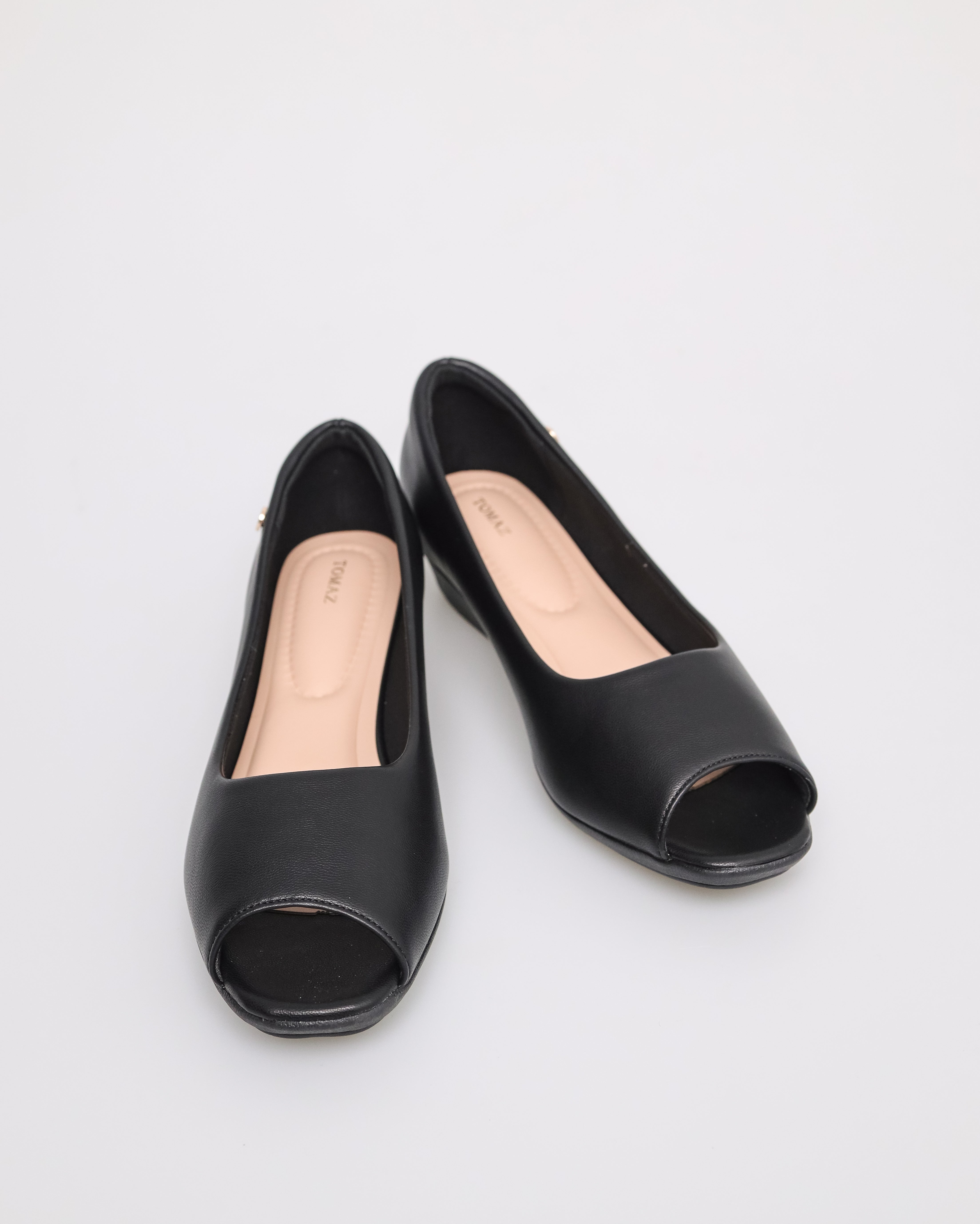 Tomaz NN228 Ladies Wedges Low Heels (Black)