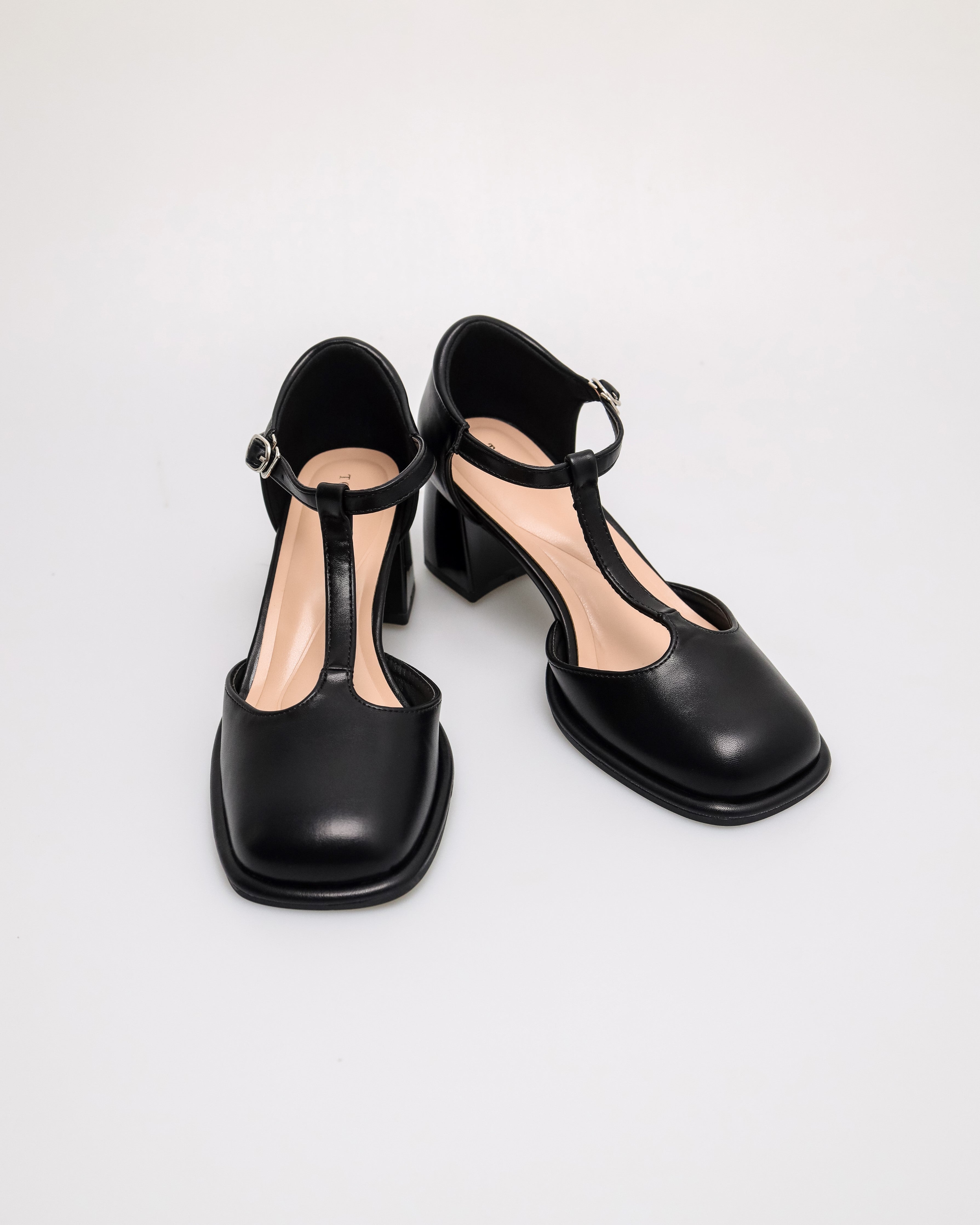 Tomaz NN390 Ladies Mary Jane Heels (Black)