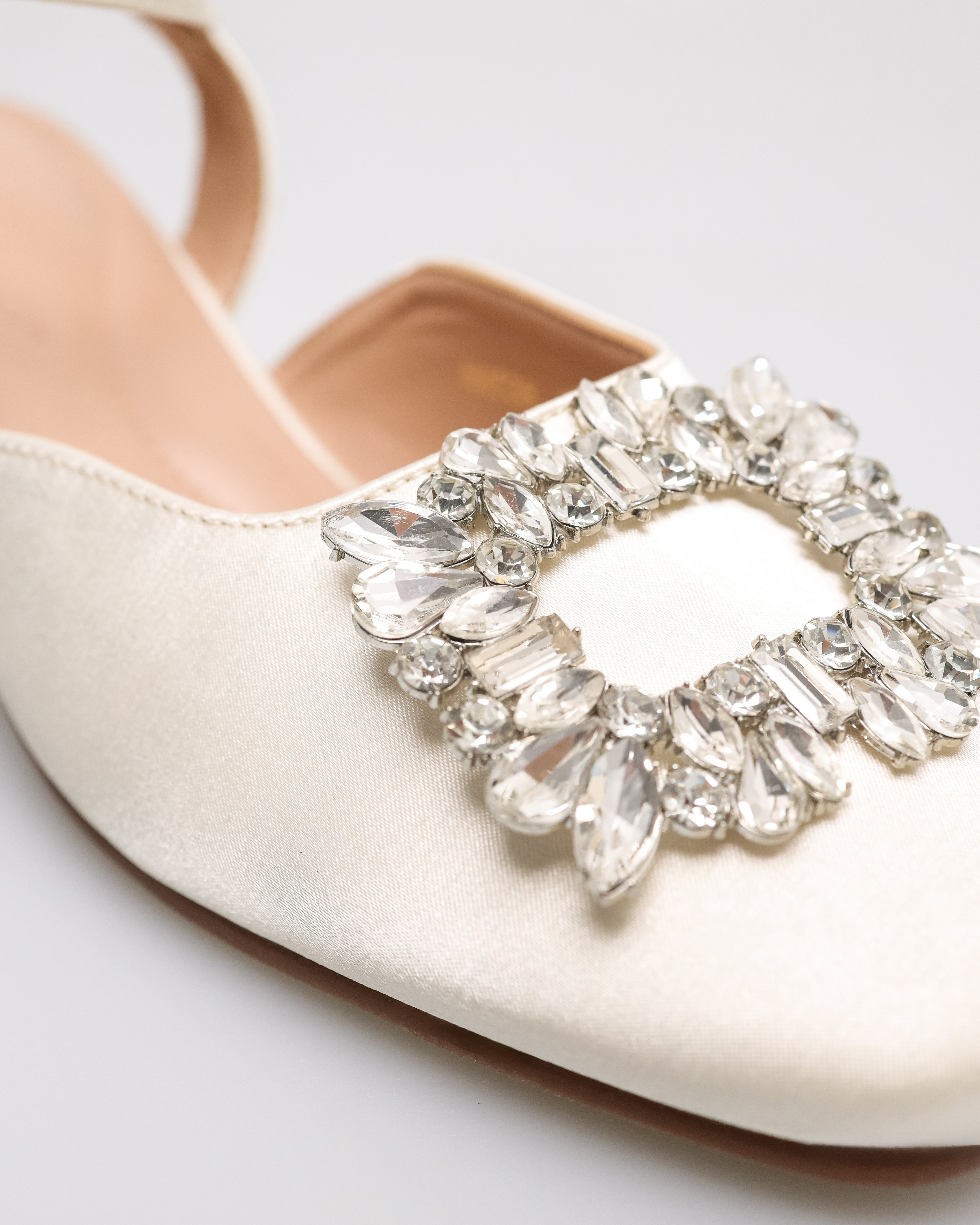 Tomaz NN538 Ladies Crystal Crest Heels (Cream)