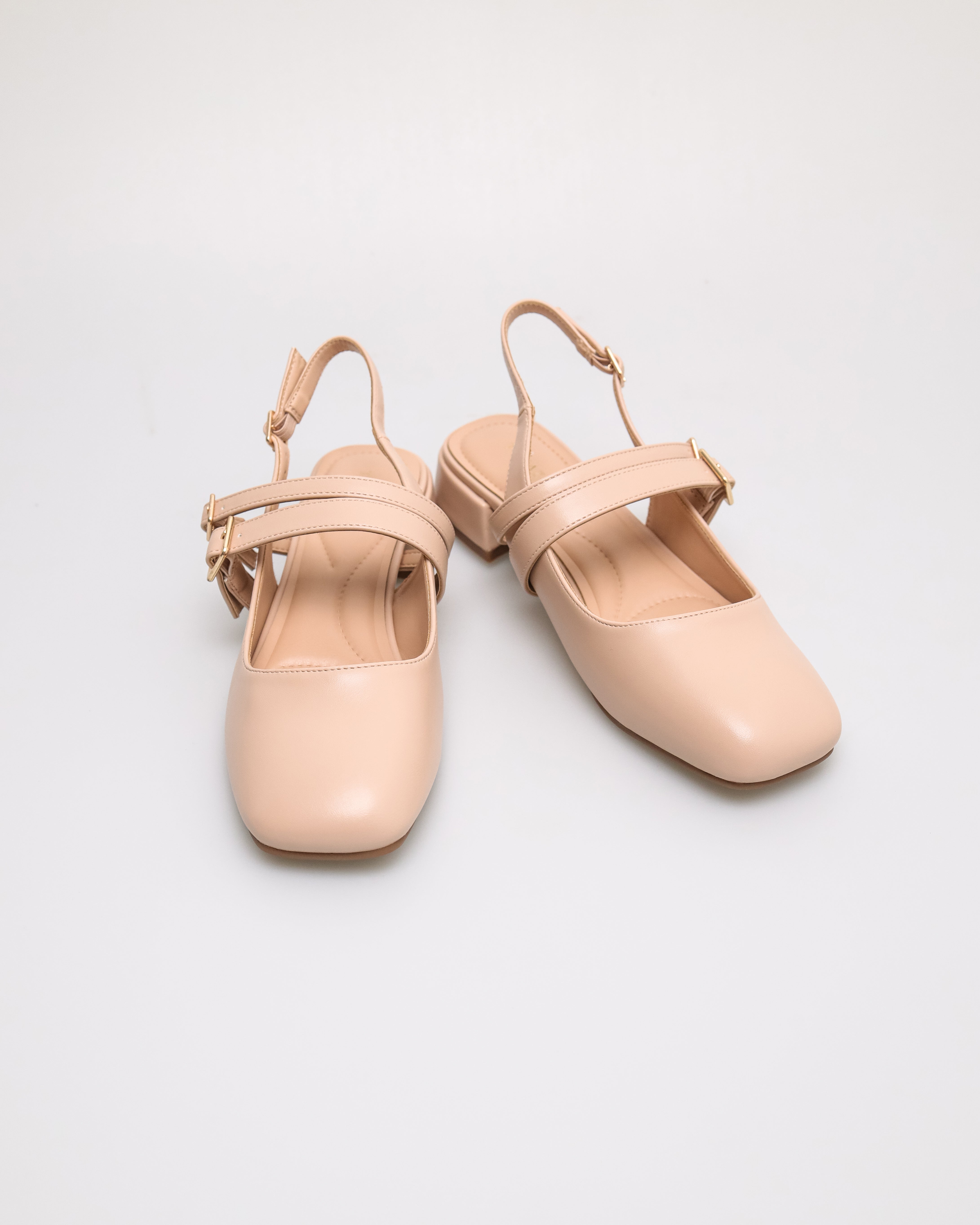 Tomaz NN486 Ladies Duo Ballerina Heels (Nude)