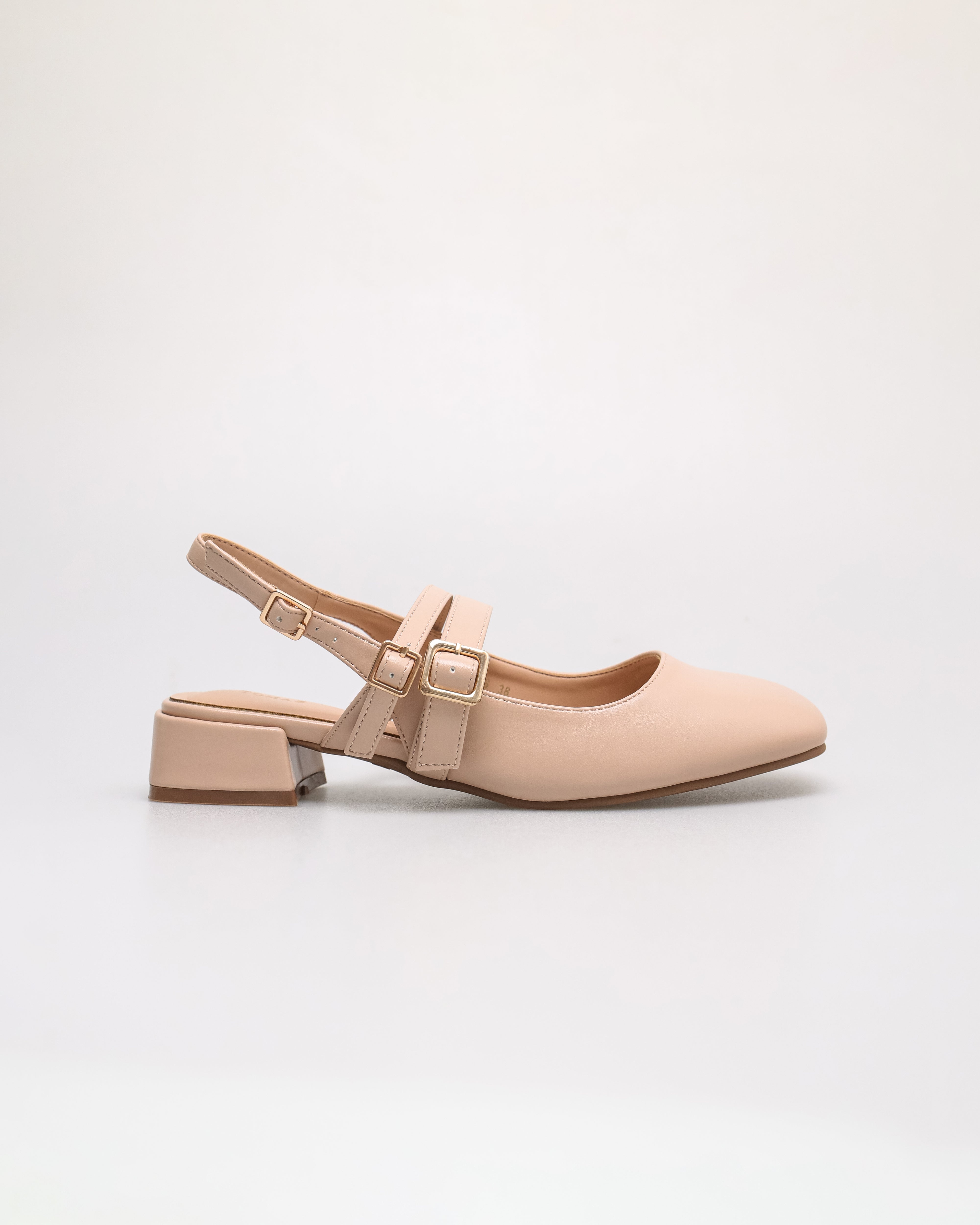 Tomaz NN486 Ladies Duo Ballerina Heels (Nude)