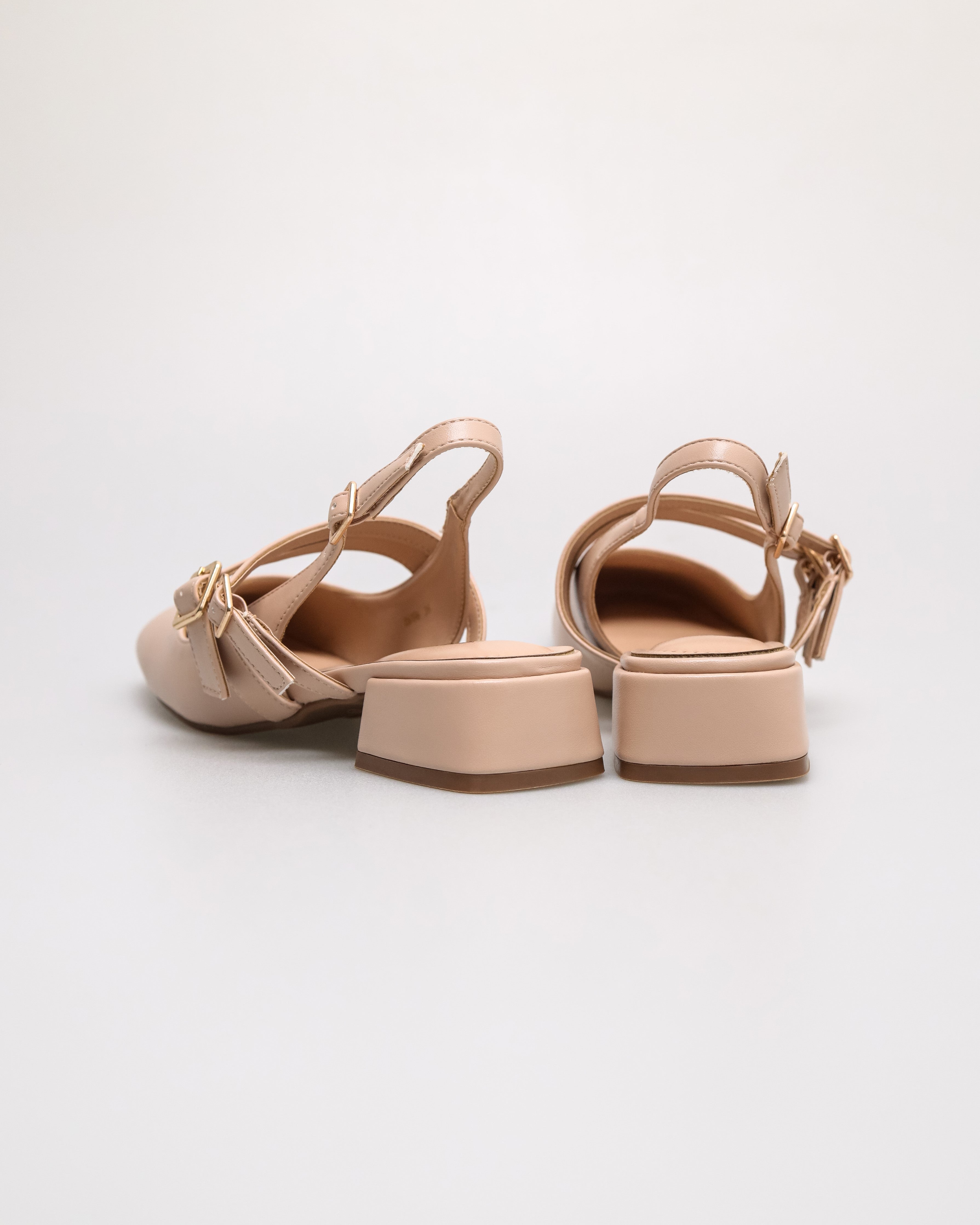 Tomaz NN486 Ladies Duo Ballerina Heels (Nude)