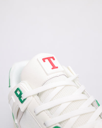 Tomaz TBB022 Mens Sneaker (White/Green)