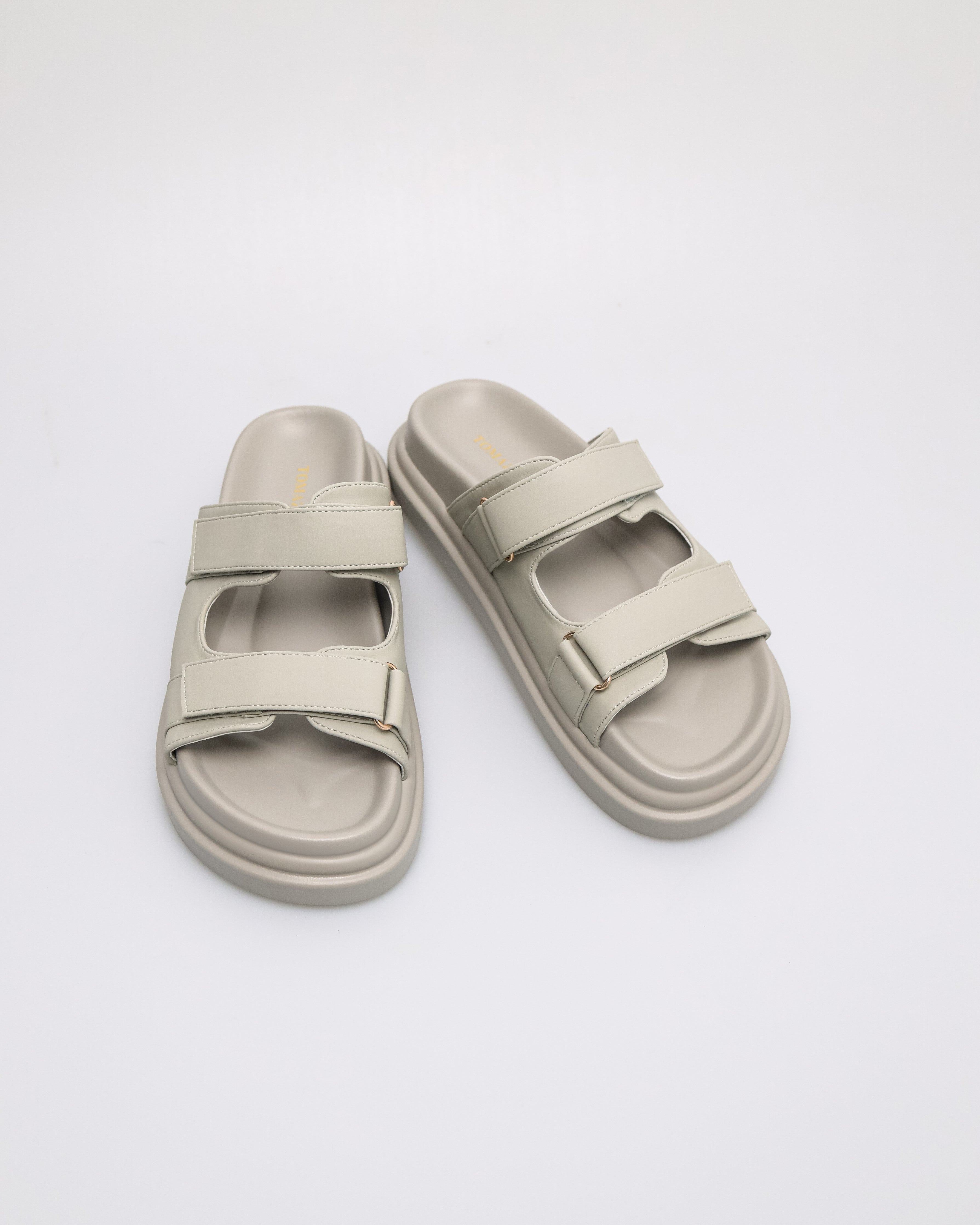 Tomaz FL076 Ladies Cozy Slide Sandal (Grey)