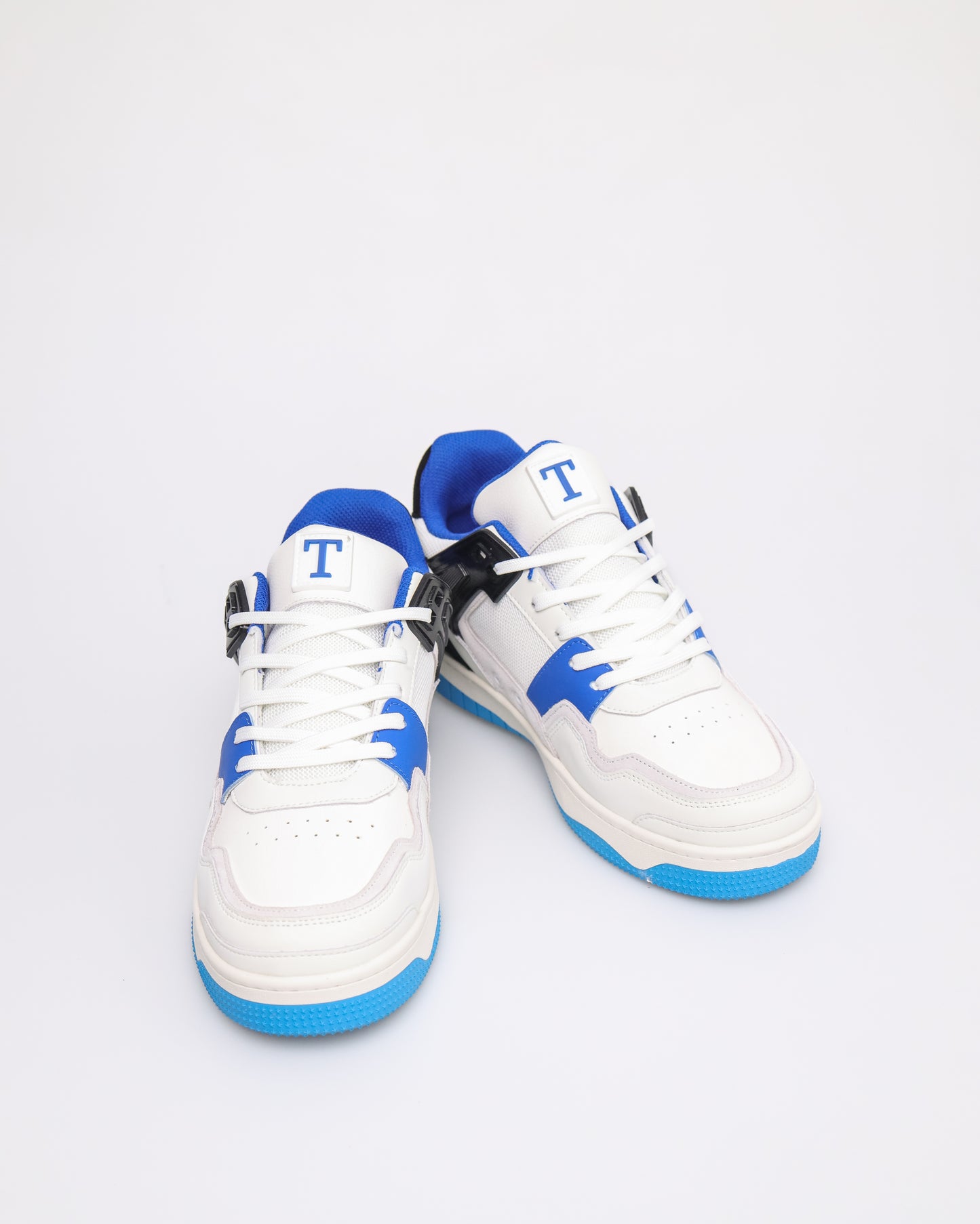 Tomaz TBB022 Mens Sneaker (White/Blue)