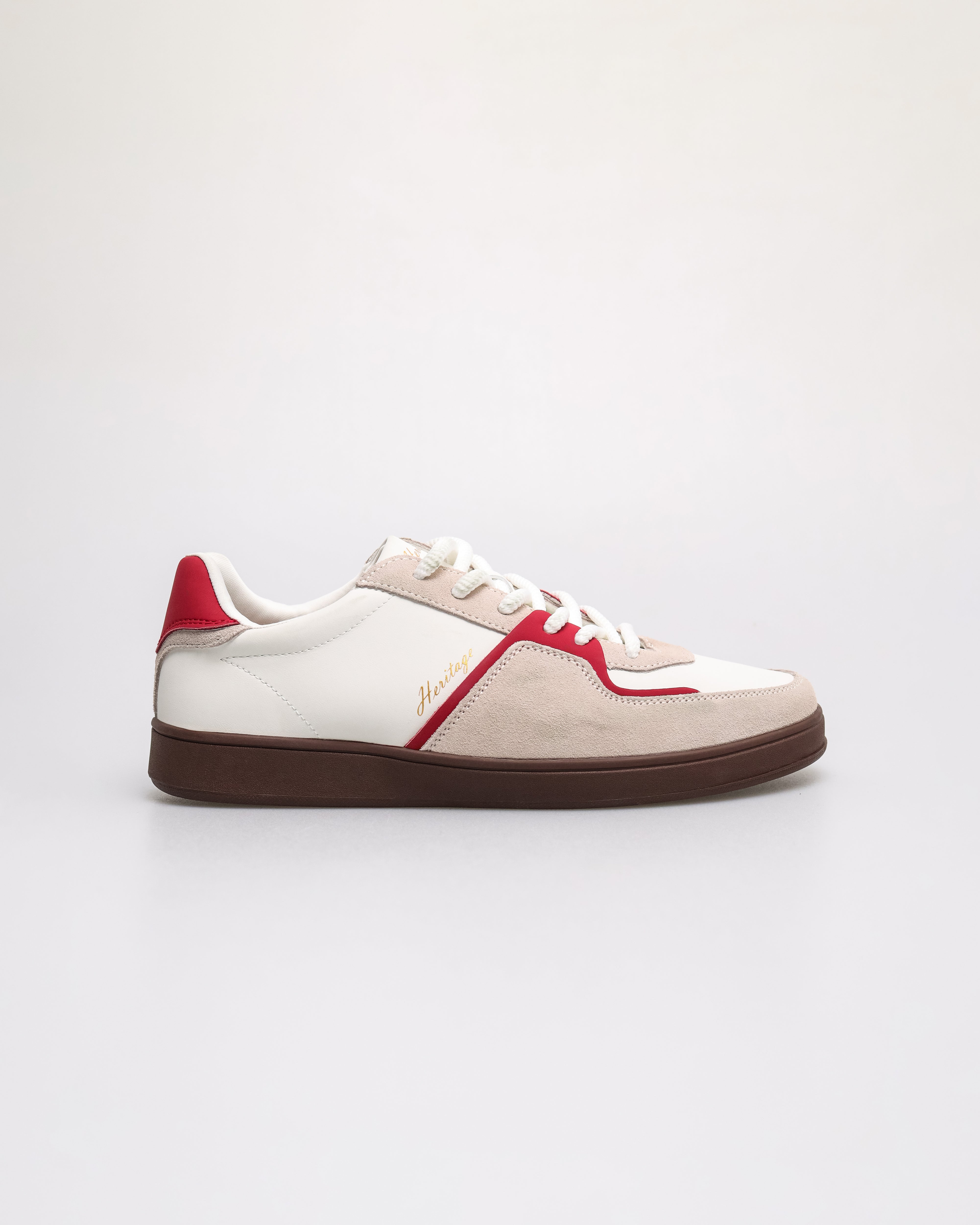 Tomaz C679M Men's Flair Sneakers (White/Red/Beige)