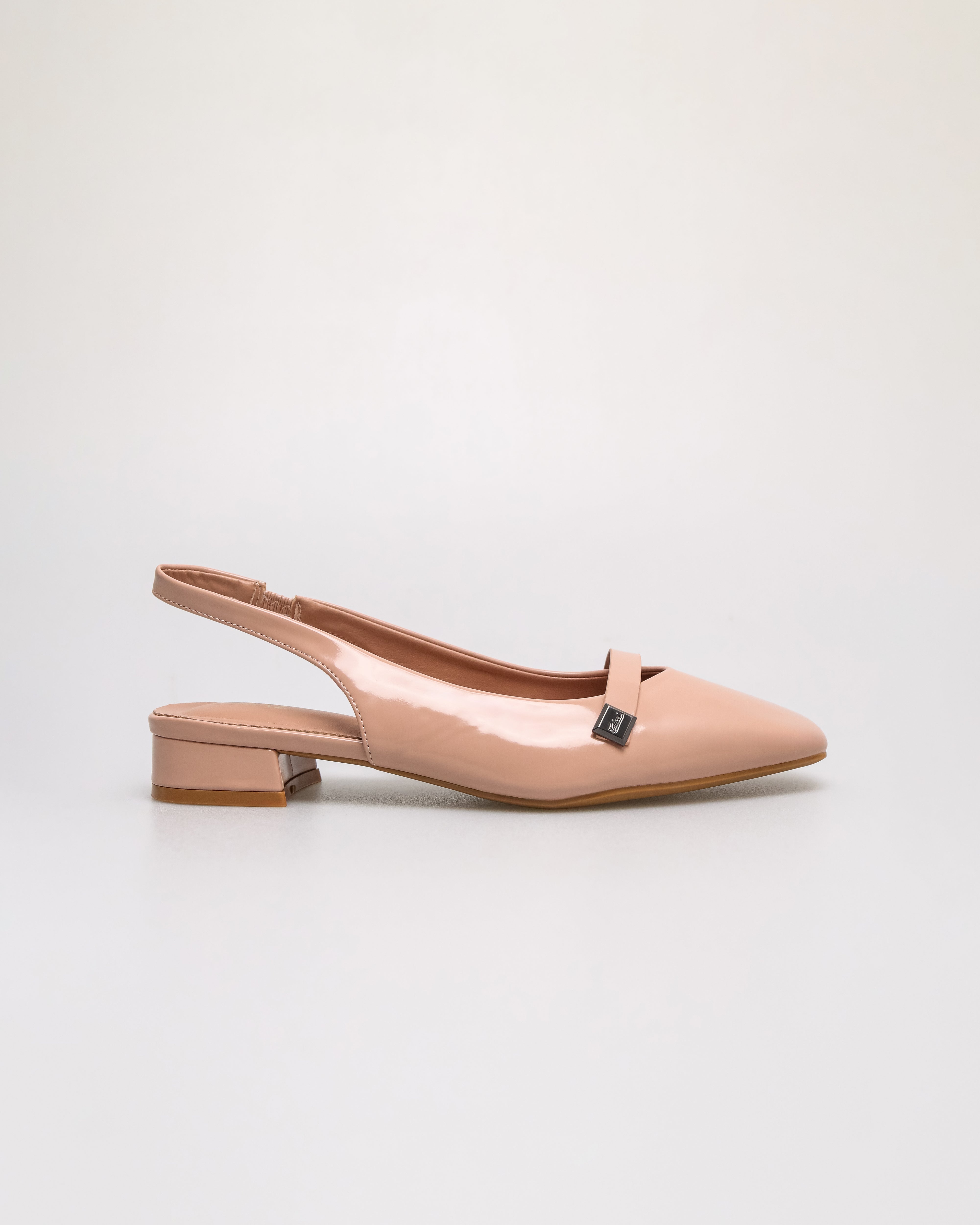 Tomaz FL096 Ladies Shine Slingback Low Heels (Pink)