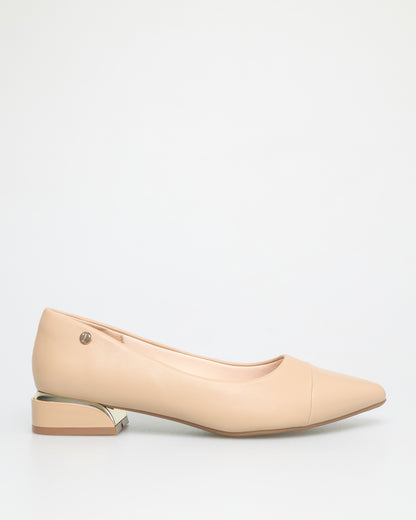 Tomaz NN237 Ladies Pointy Flats (Beige)