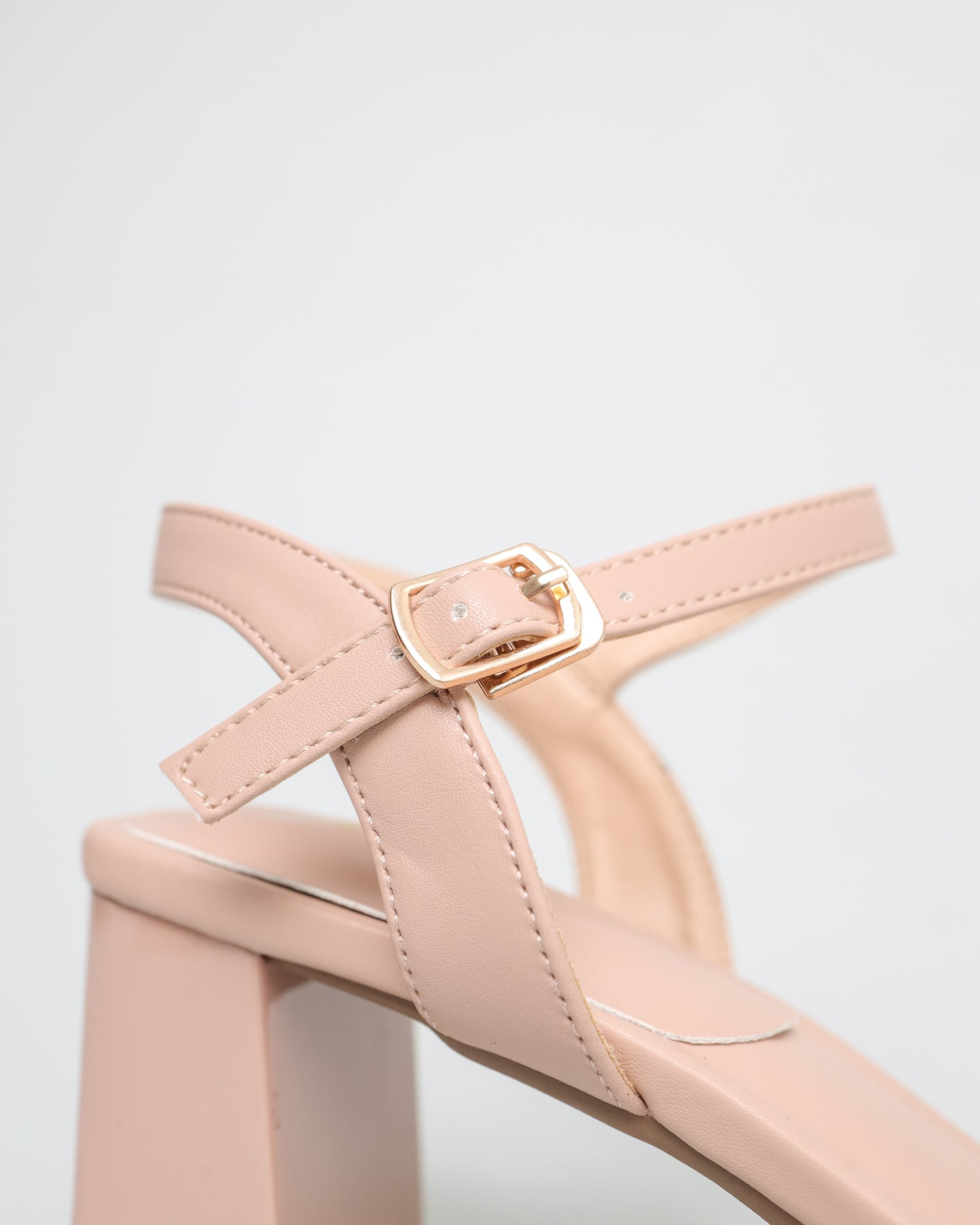 Tomaz NN169 Ladies Twisted Strap Block Heels (Pink)