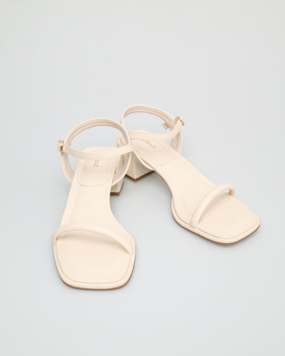 Tomaz NN171 Ladies Ankle Strap Low-Heels (Cream)