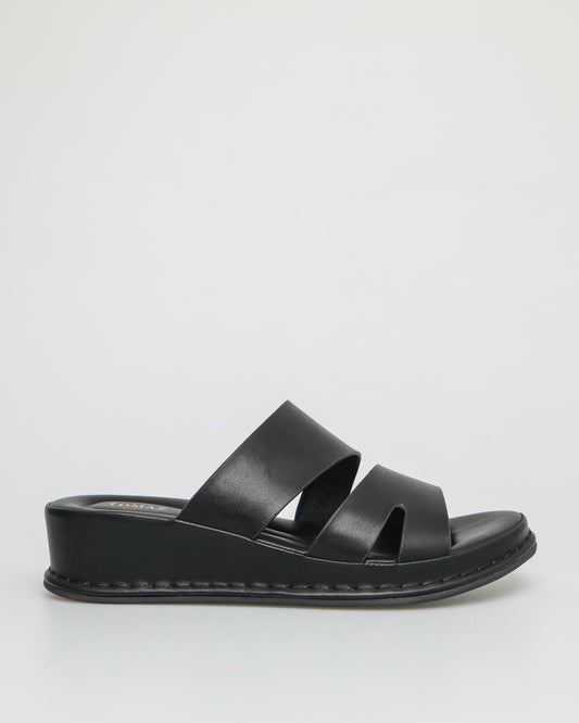 Tomaz NN195 Ladies Solid Tone Sandals (Black)