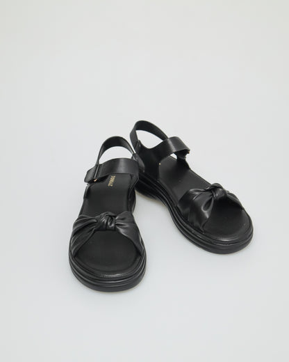 Tomaz NN188 Ladies Knot Strap Sandals (Black)