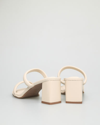 Tomaz NN173 Ladies Strappy Block Heels (Cream)