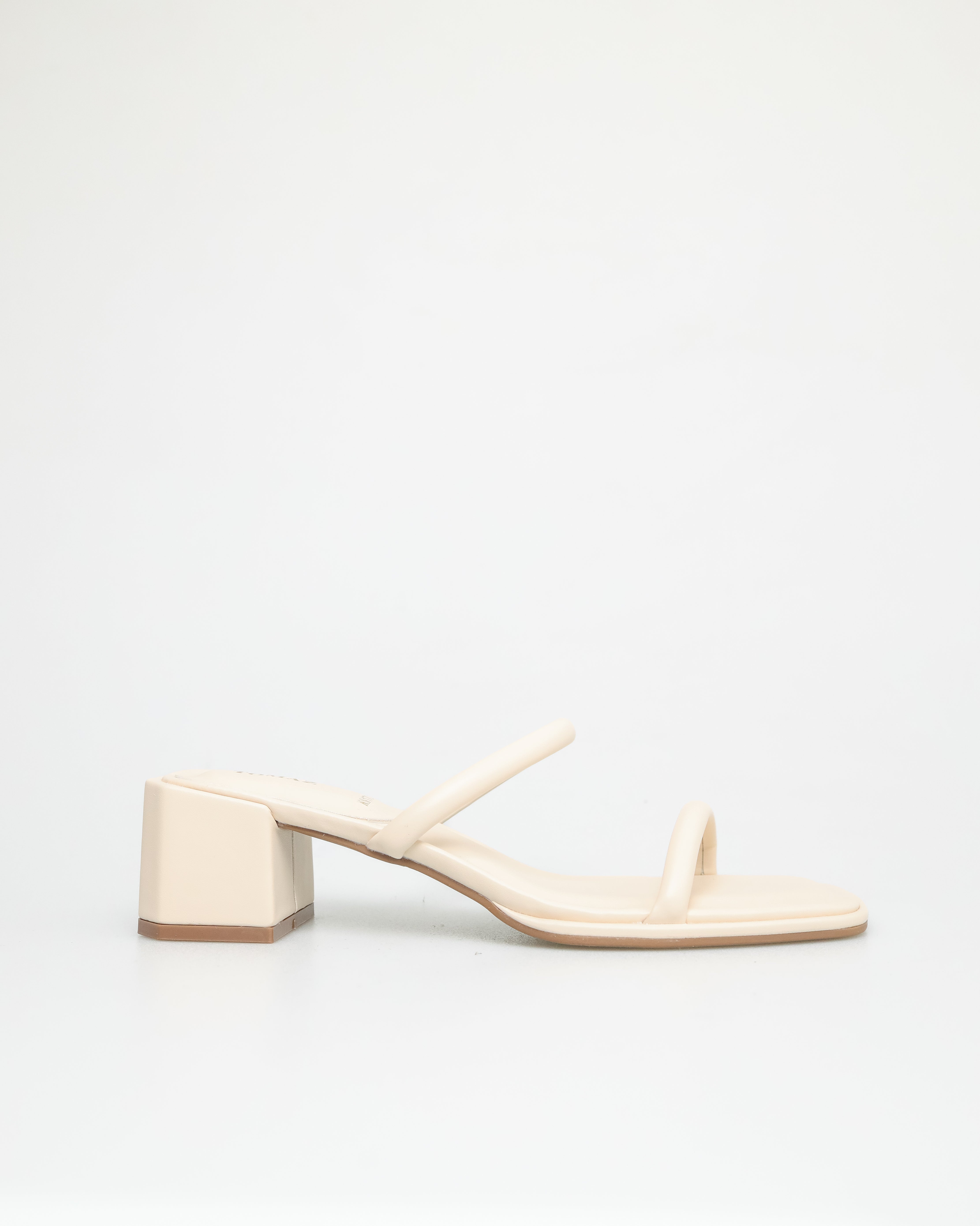 Tomaz NN170 Ladies Slim Strap Low Heels (Cream)