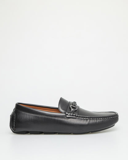 Tomaz C506 Men's Buckle Moccasins (Black)