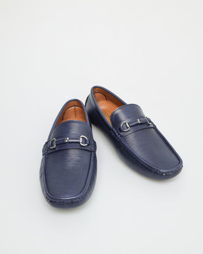 Tomaz C506 Men's Buckle Moccasins (Navy)