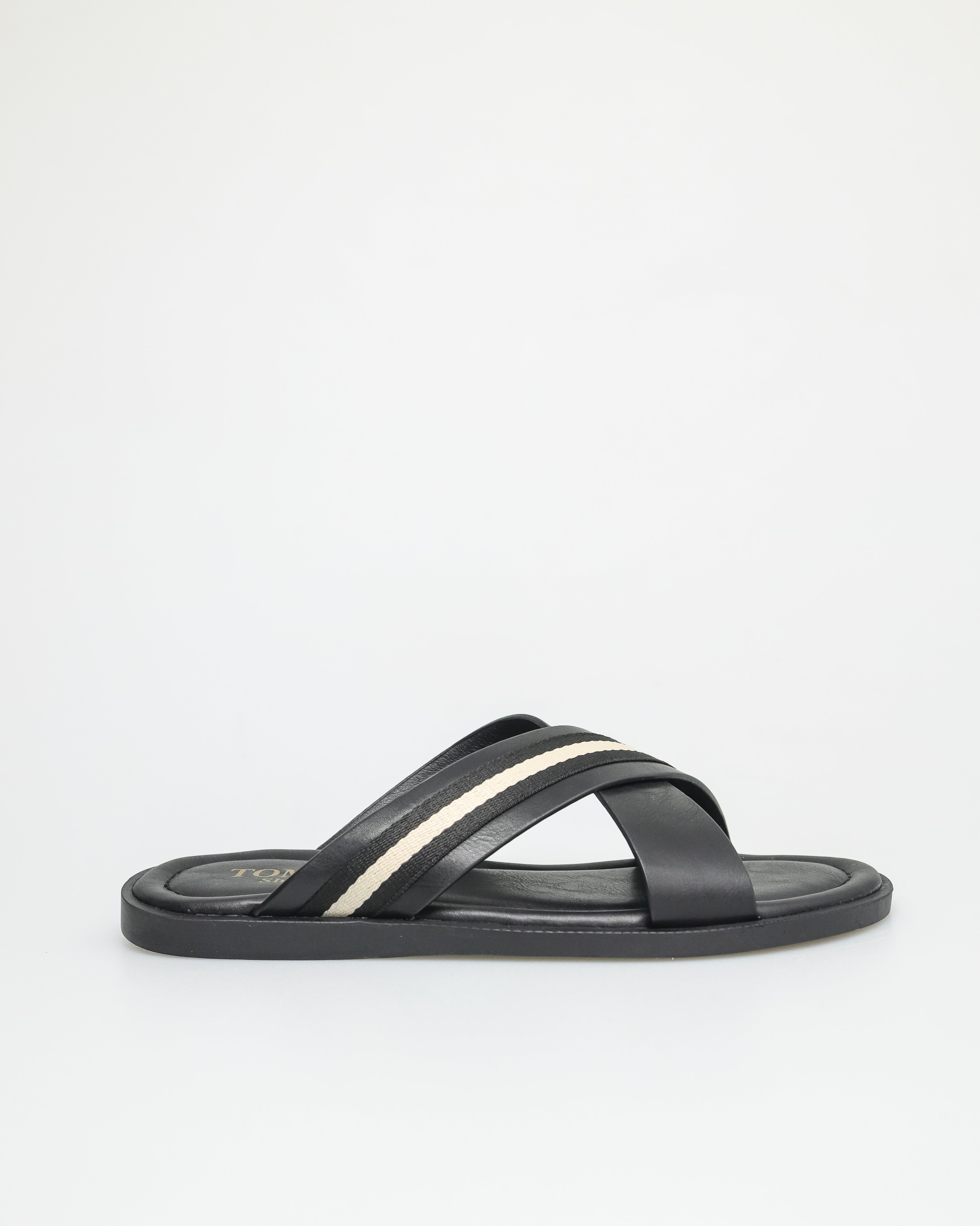 Tomaz C610 Men's Stripe Sandal (Black 2)