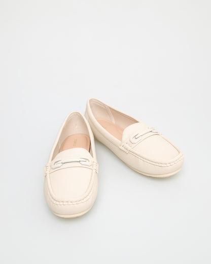 Tomaz NN256 Ladies Horsebit Flats (Beige)