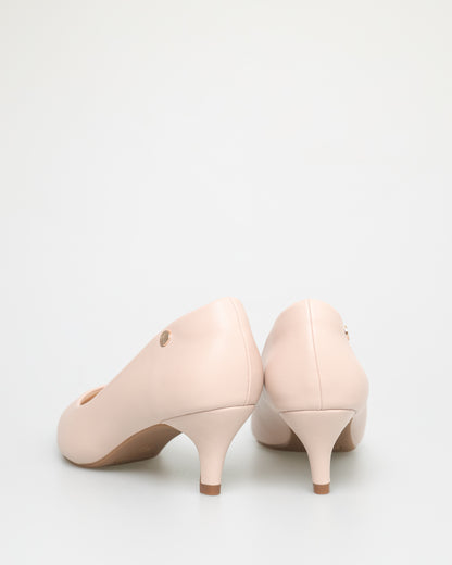 Tomaz NN234 Ladies Pointy Kitten Heels (Beige)