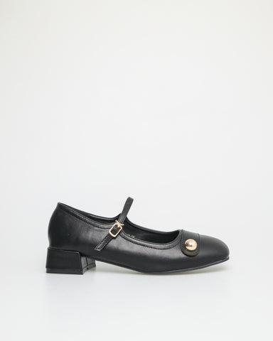 Tomaz NN212 Ladies Button Mary Janes Low Heels