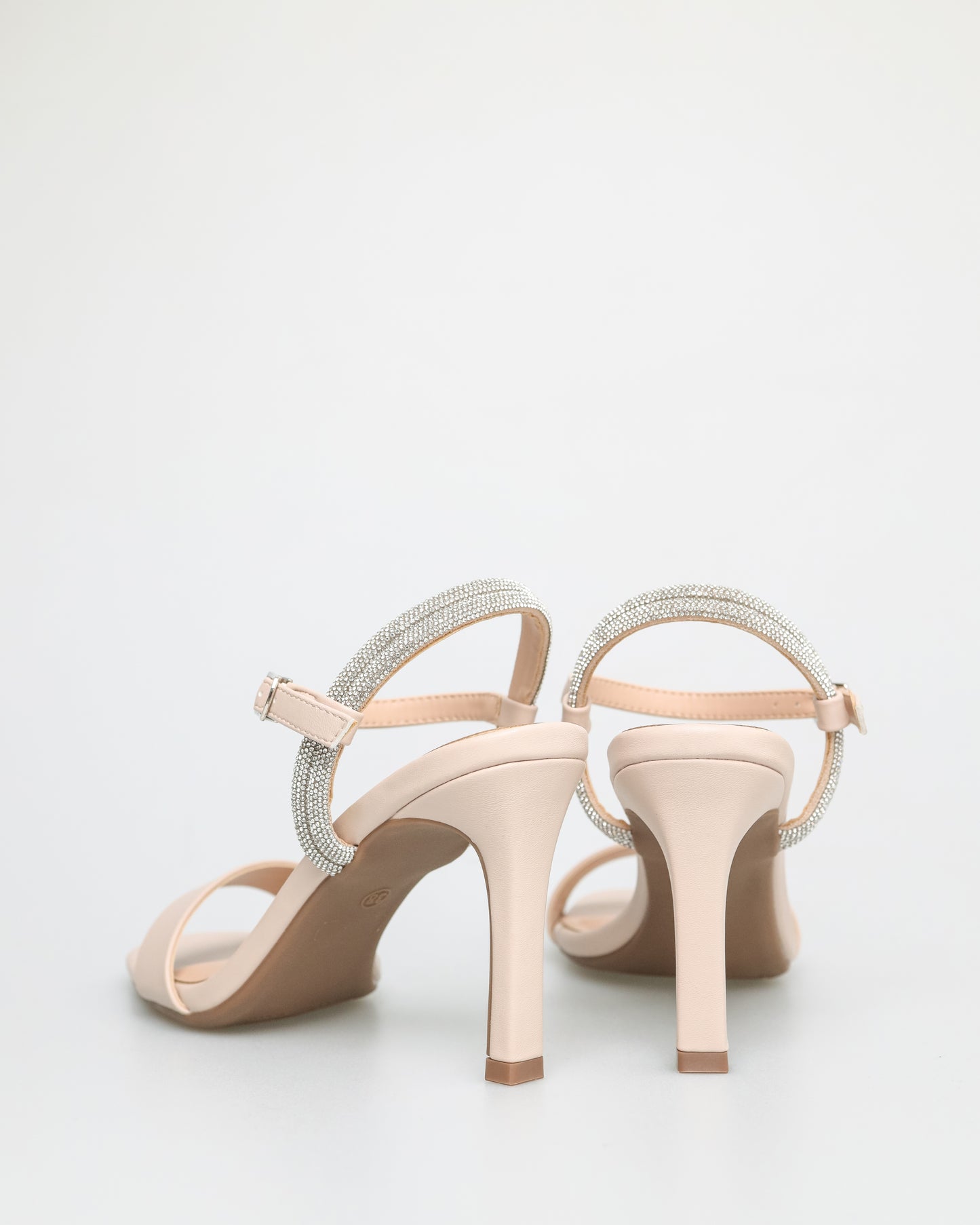 Tomaz NN179 Ladies Rhinestones Strappy Heels (Beige)