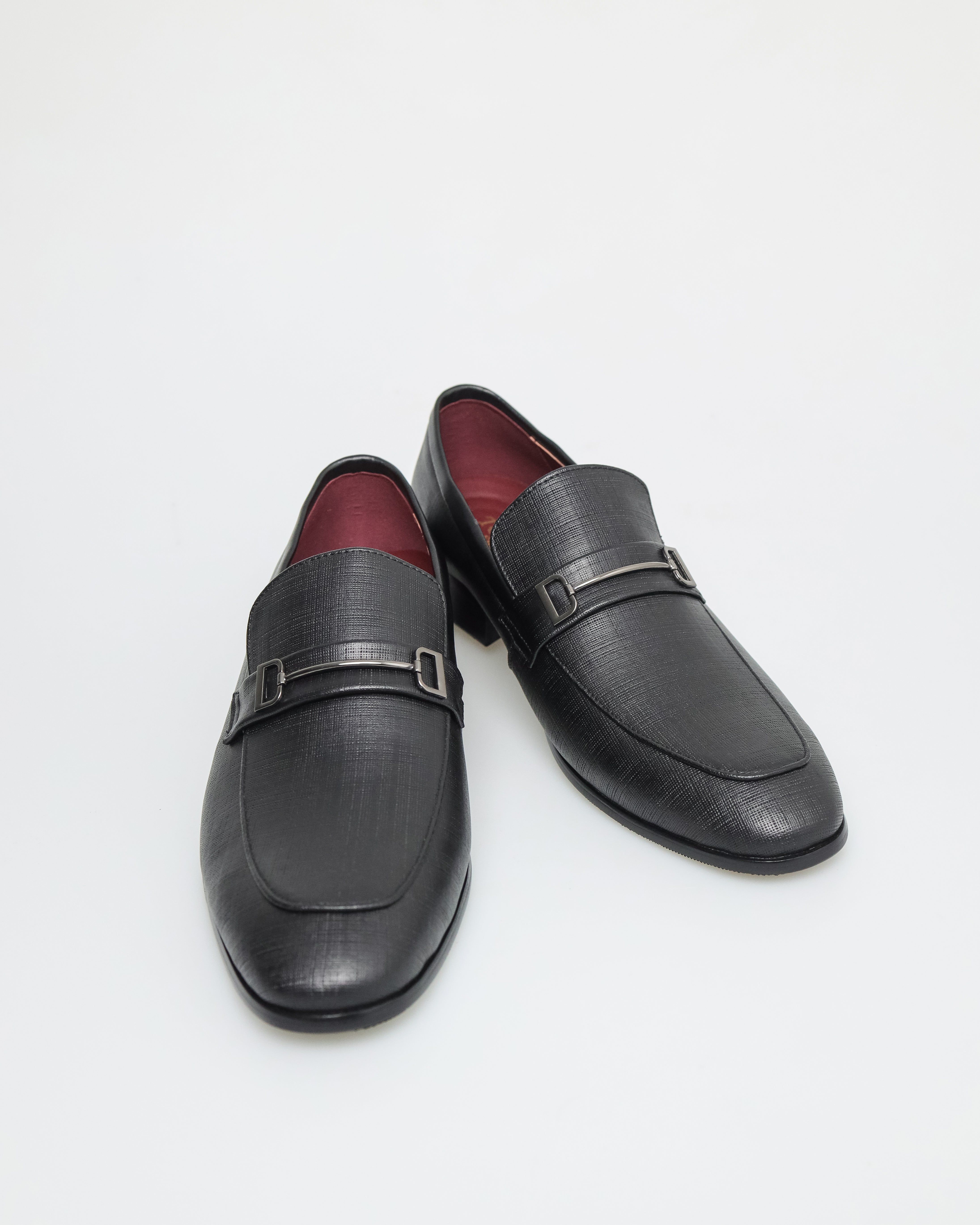 Tomaz HF073 Men's Buckle Loafers (Black)