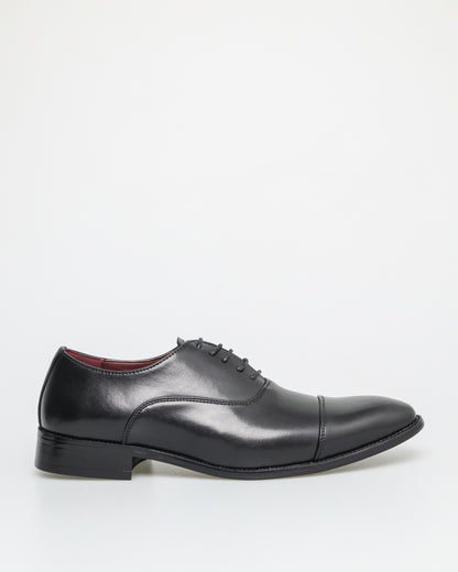 Tomaz HF001AB Men's Cap Toe Oxford (Black)