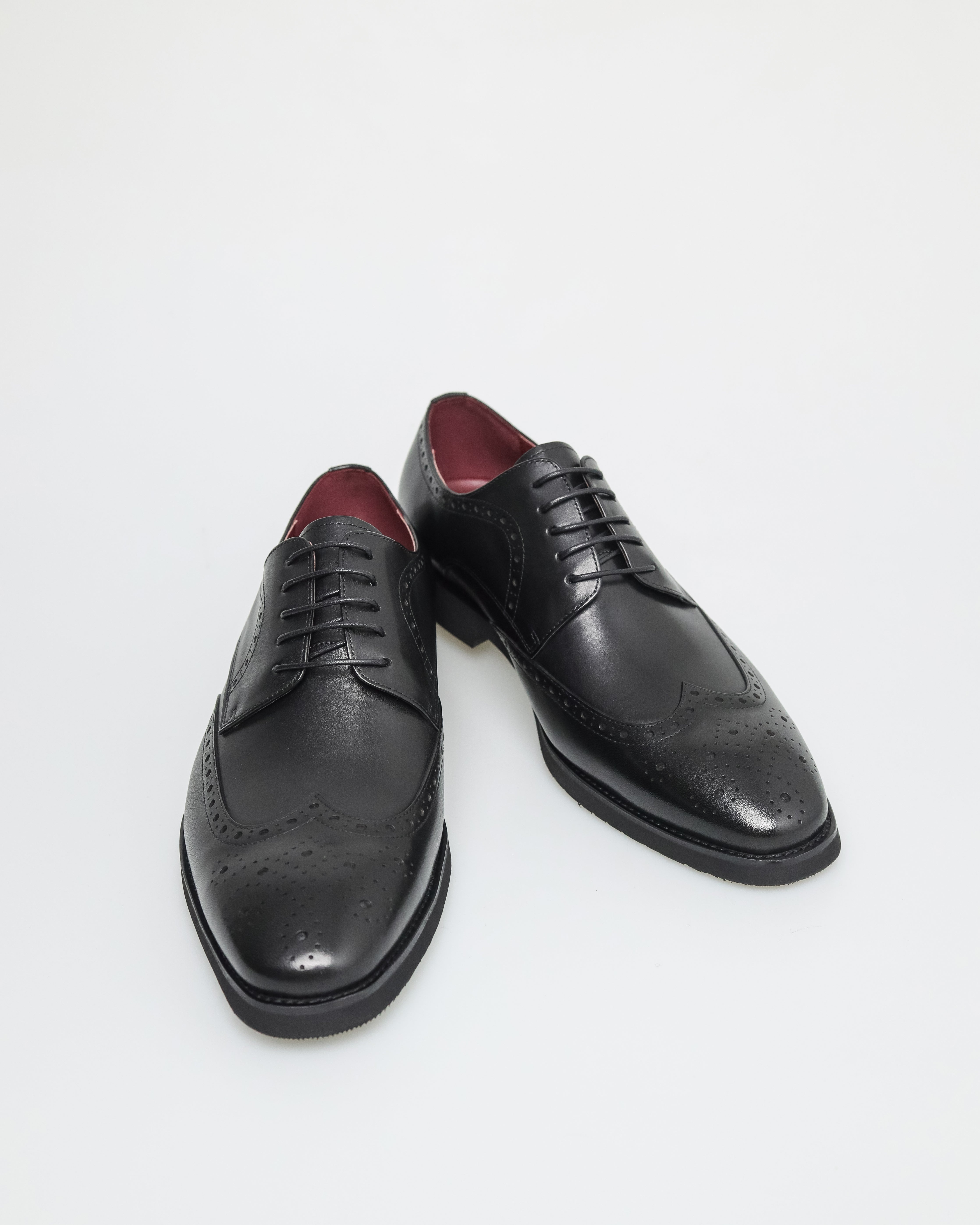 Tomaz HF072 Men's Wingtip Derby (Black)