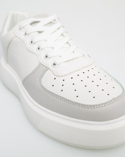 Tomaz YX152 Ladies Sneakers (White/Grey)