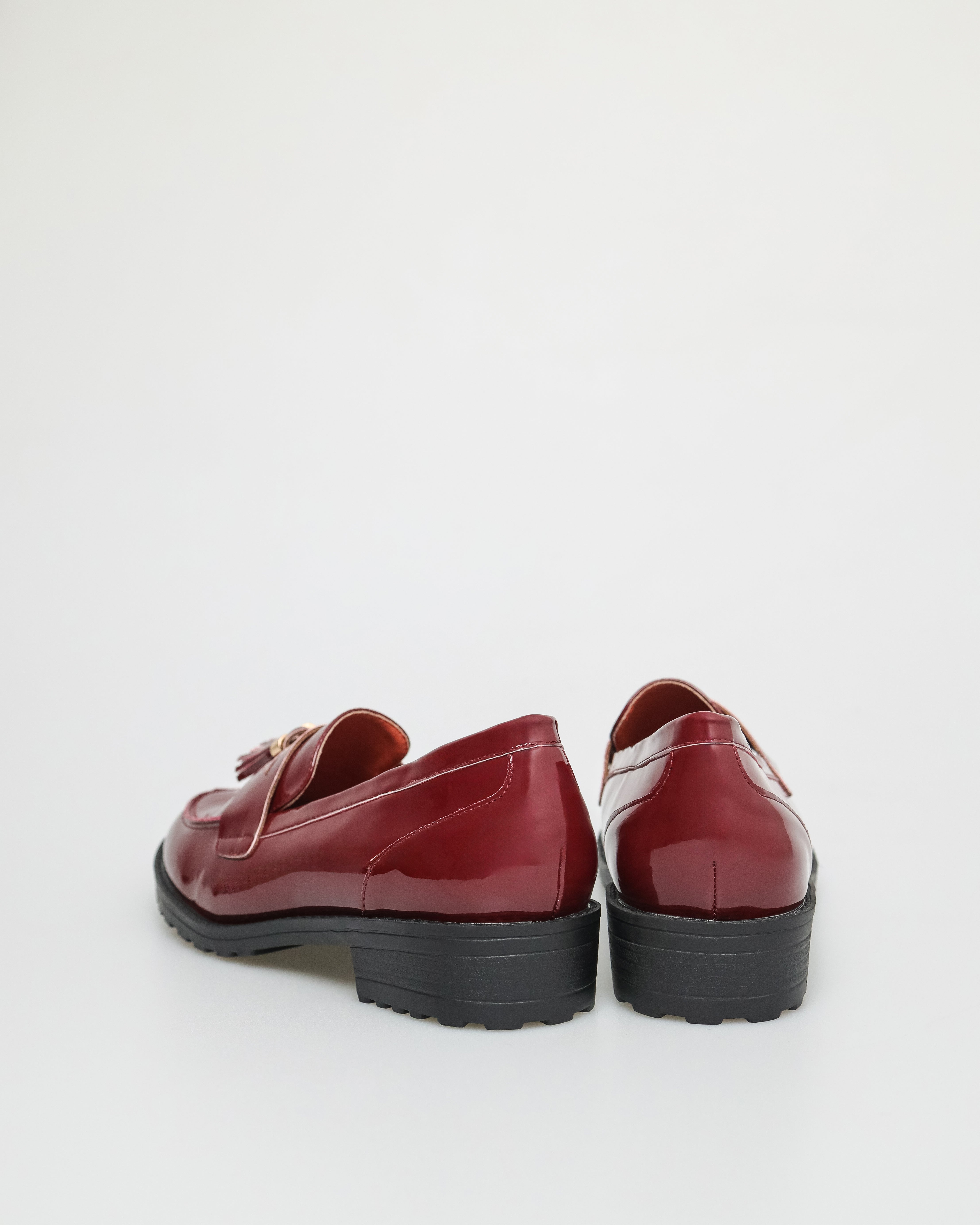 Tomaz FL041 Ladies Tassel Loafers (Maroon)