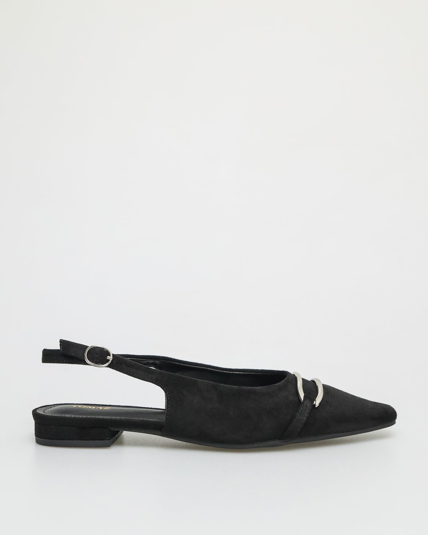 Tomaz FL025 Ladies Metal Bits Slingback (Black)