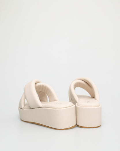 Tomaz YX154 Ladies Double Strap Sandals (Cream)