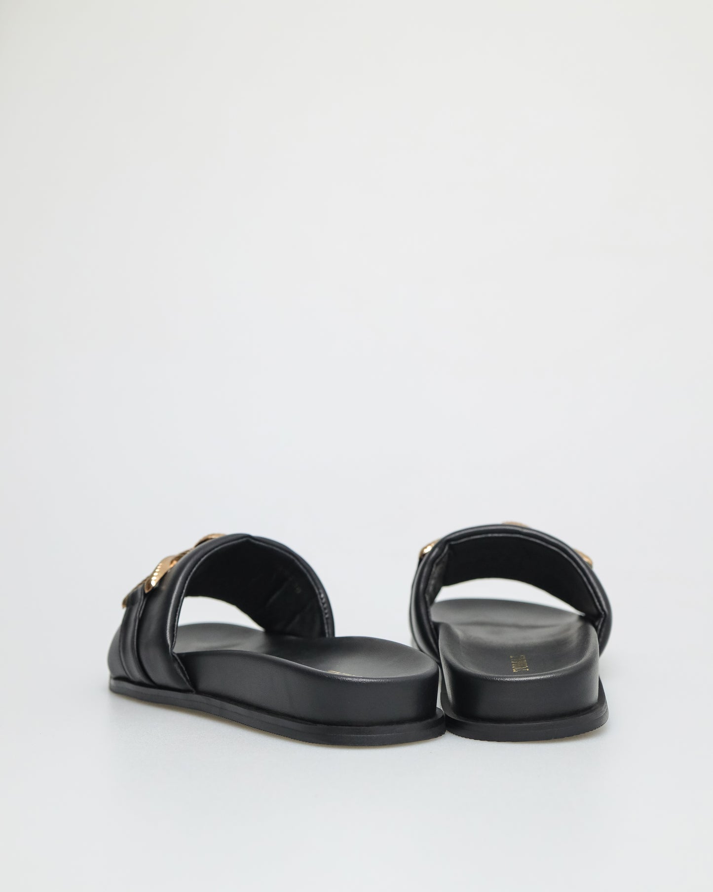 Tomaz YX166 Ladies Slide Sandals (Black)