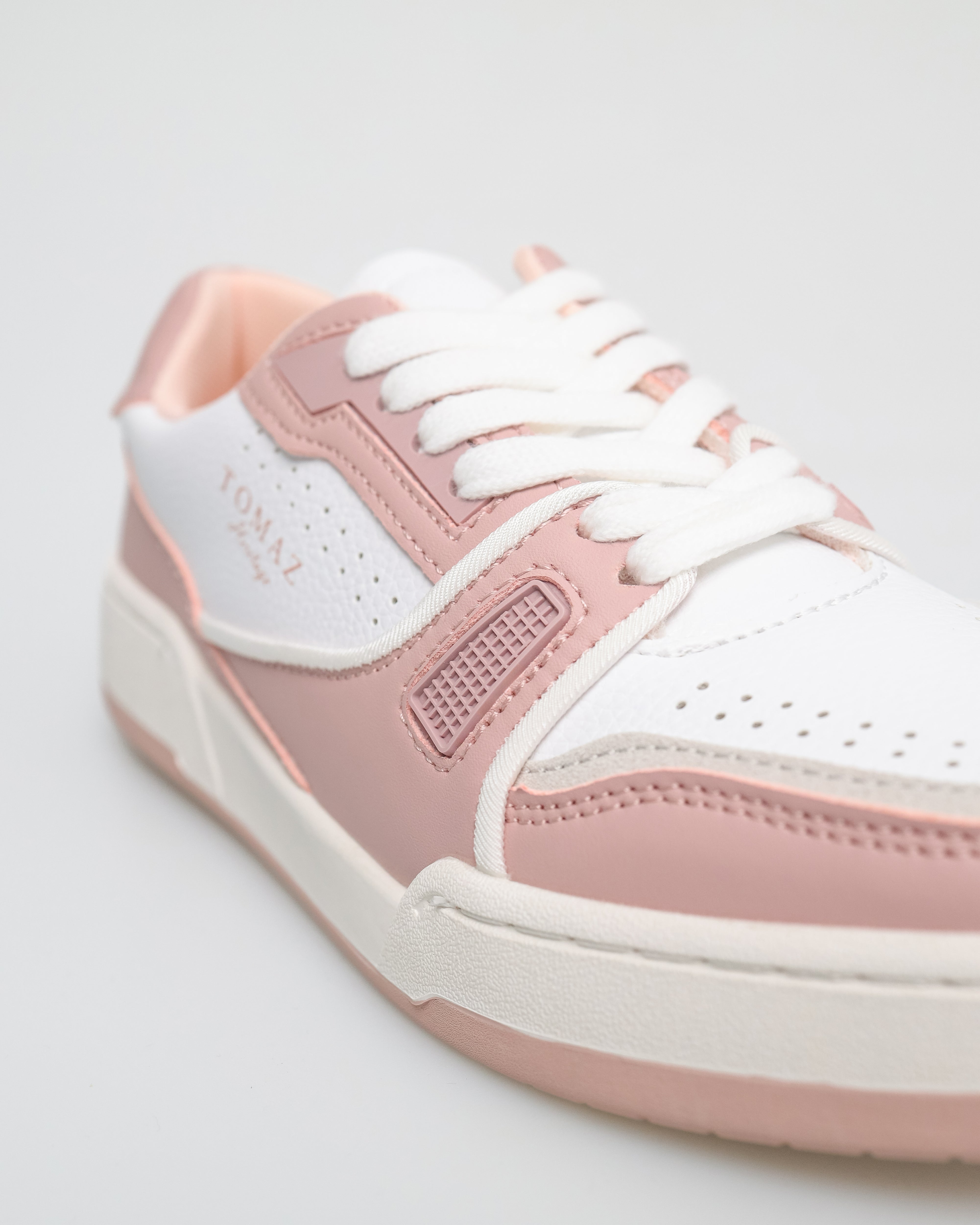 Tomaz C611L Ladies Sneakers (White/Pink)