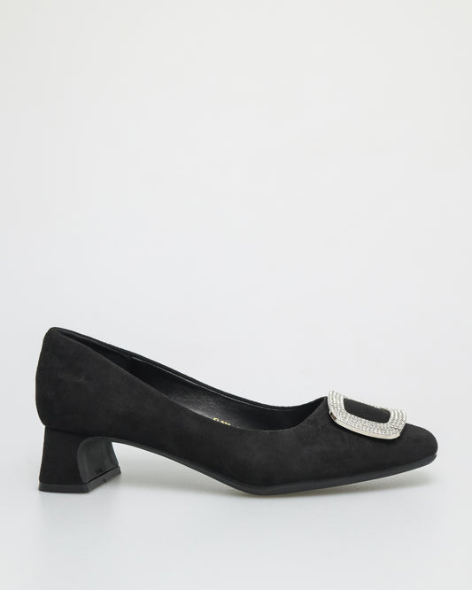 Tomaz FL033 Ladies Gem Heels (Black)