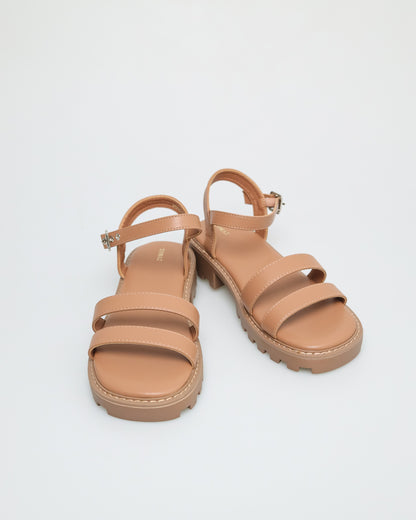 Tomaz NN224 Ladies Double Ankle Strap Sandals (Camel)