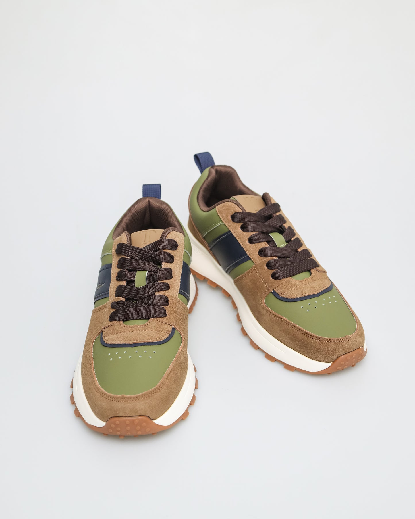 Tomaz TY021 Men's Sneakers (Khaki/Green/Navy)