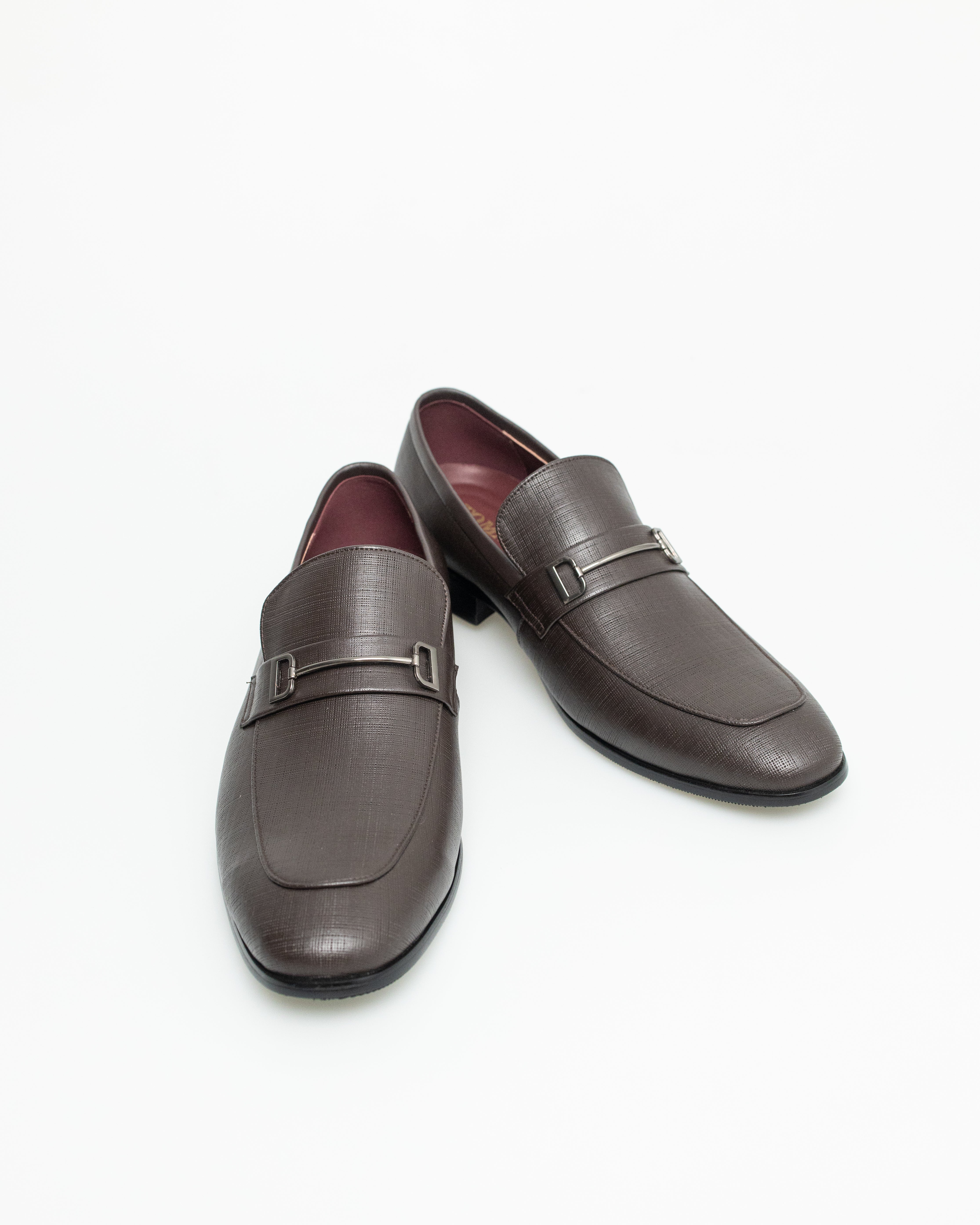 Tomaz HF073 Men's Buckle Loafers (Coffee)